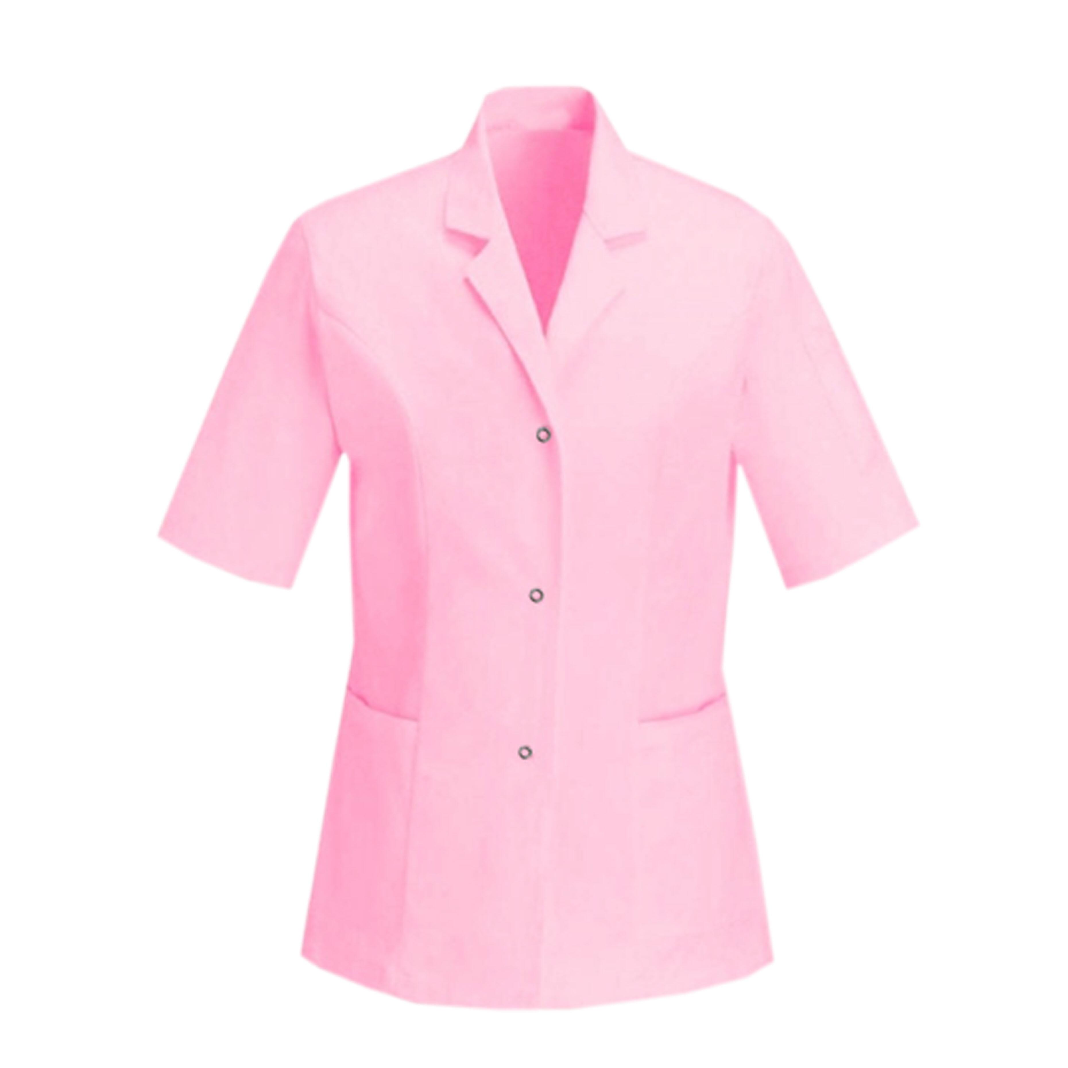 Custom Ladies Healthcare Tunic Pink with logo