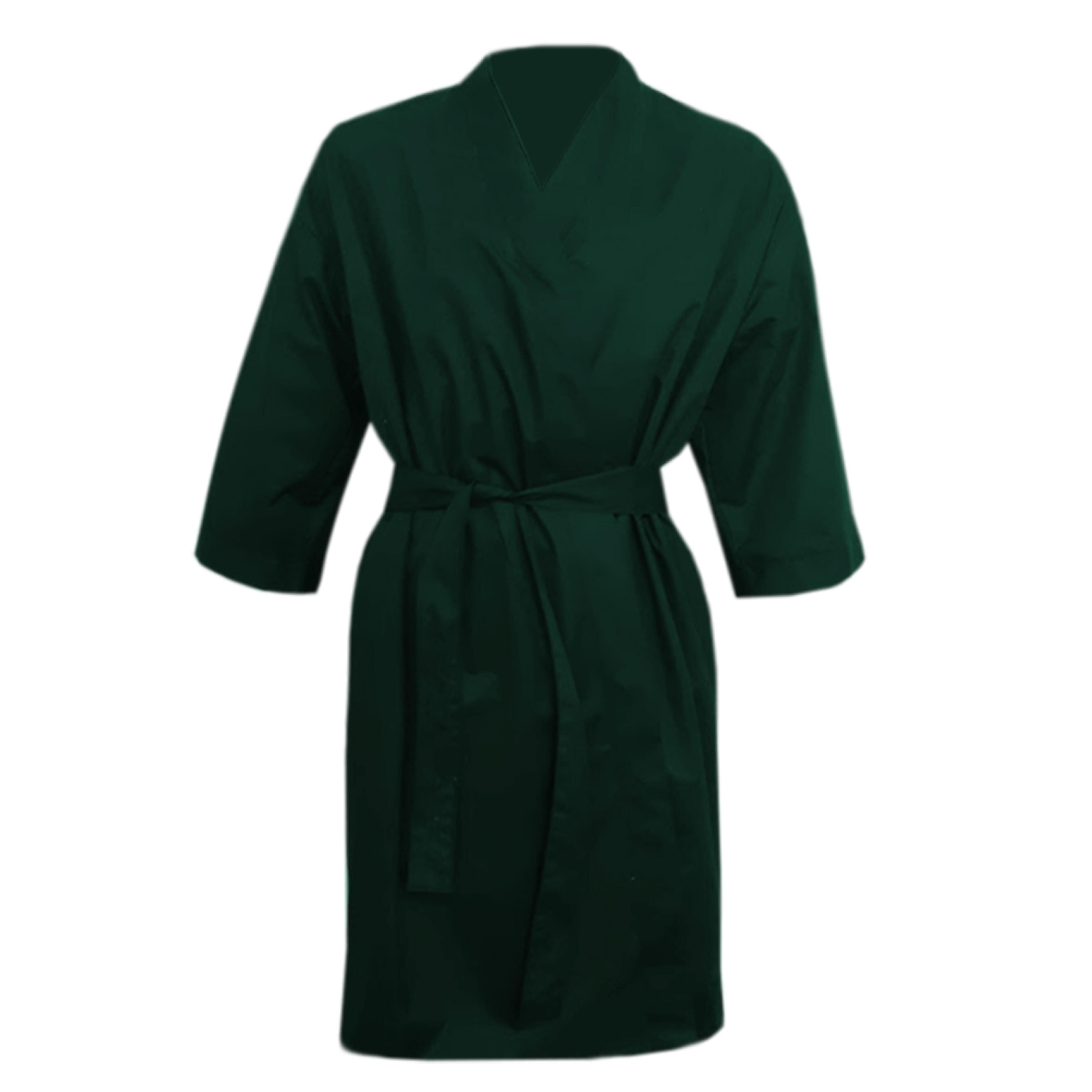 Bottle Green Salon Kids Kimono Gown Nibano