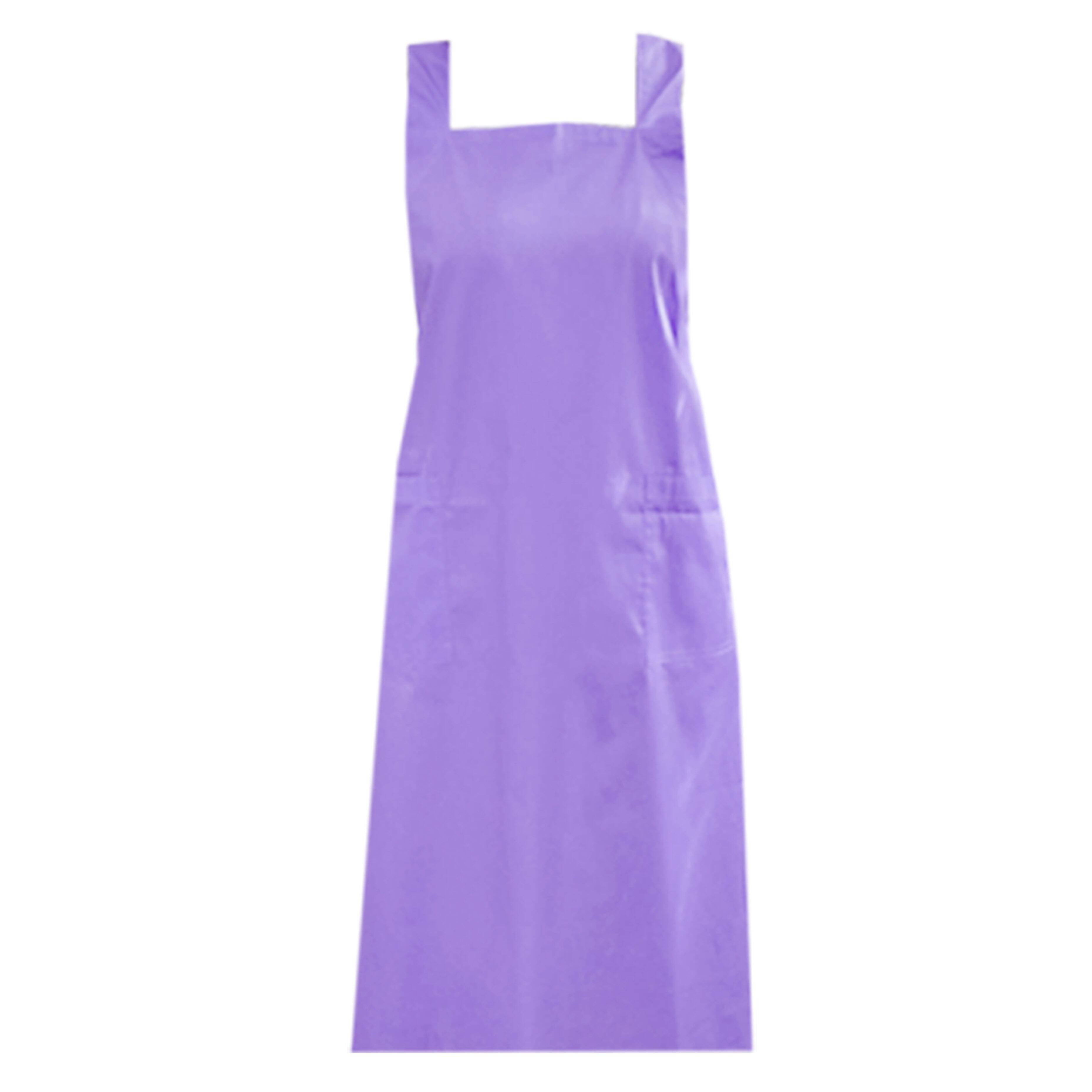 Personalised Cross Back Apron Pockets Lilac