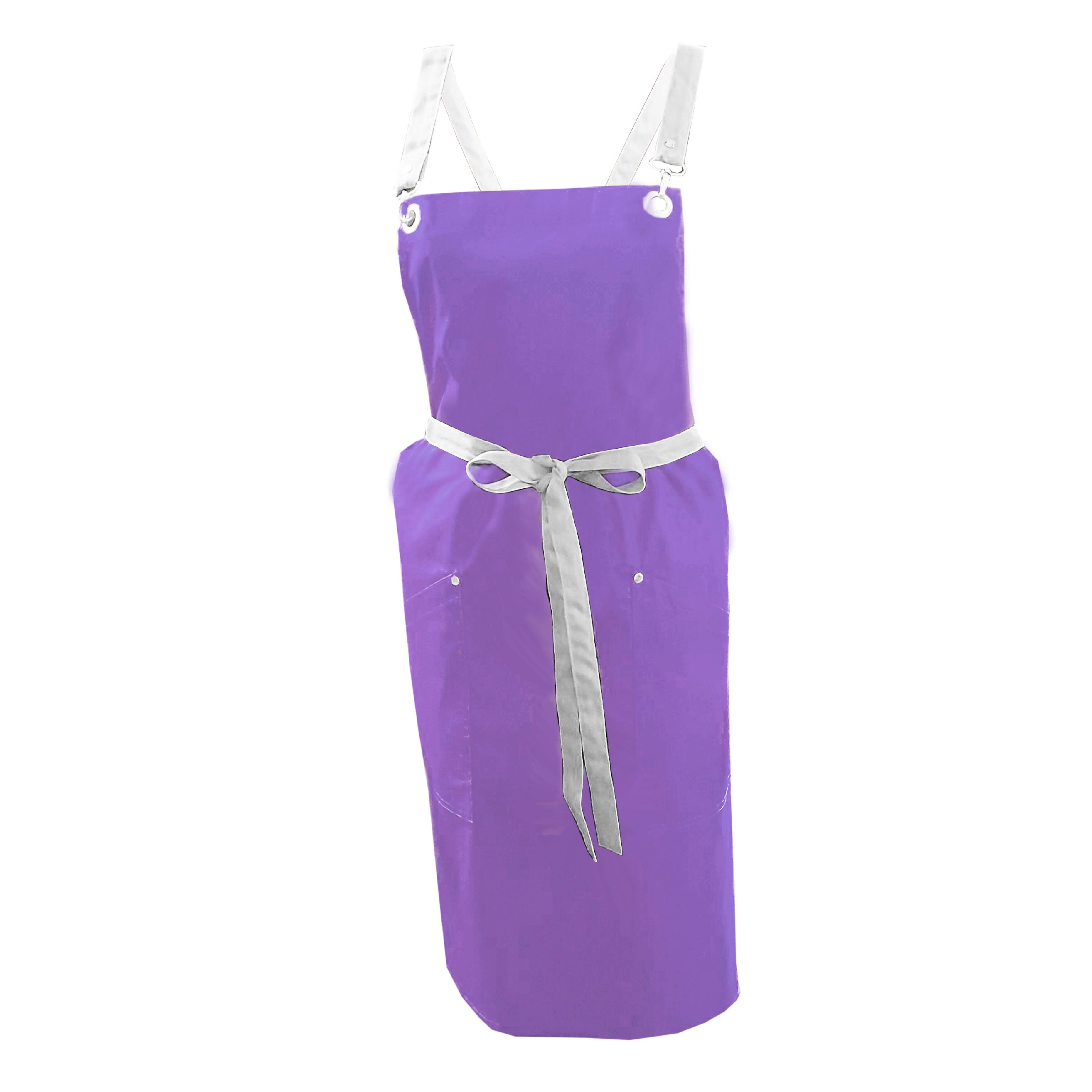 Custom Apron with Crossover Ties Lilac