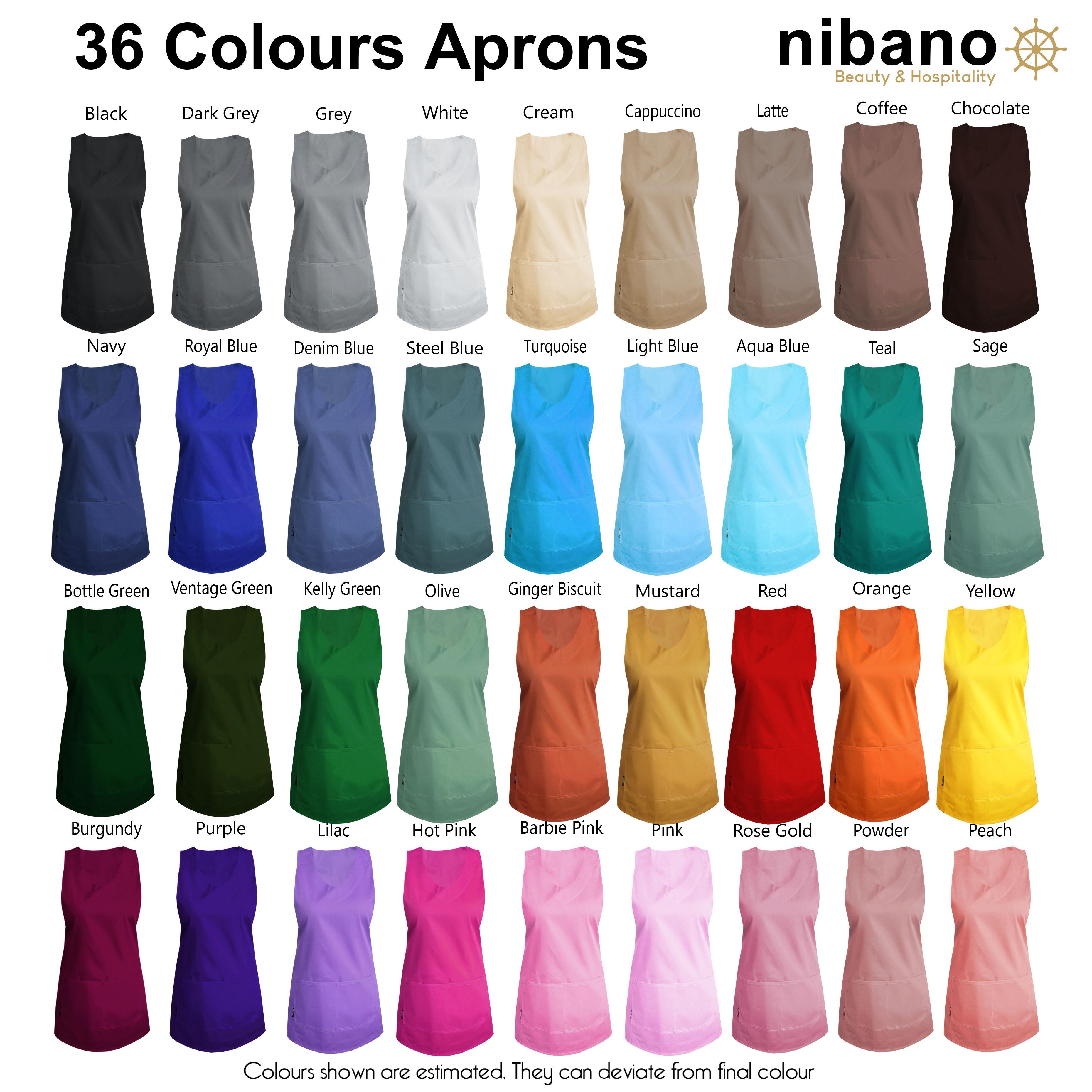 Waterproof Wrap Around Apron Ginger Biscuit for beauty salon