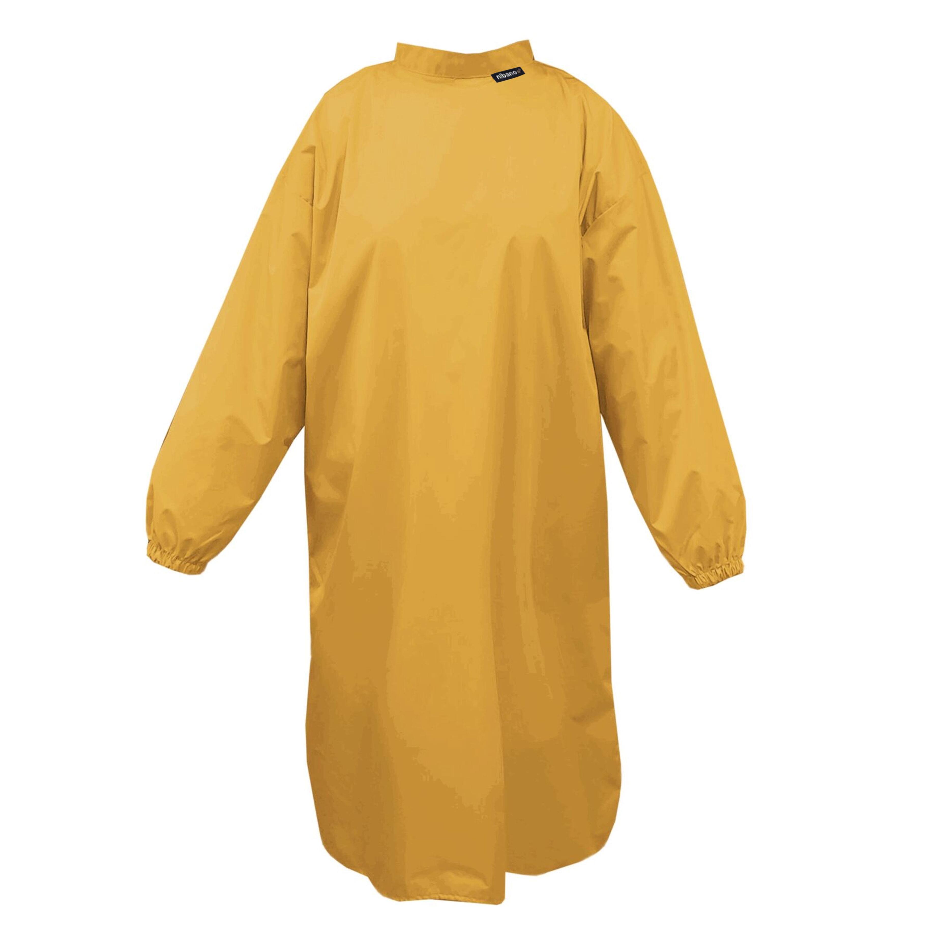 Nibano Hairdressing gown with sleeves Mustard