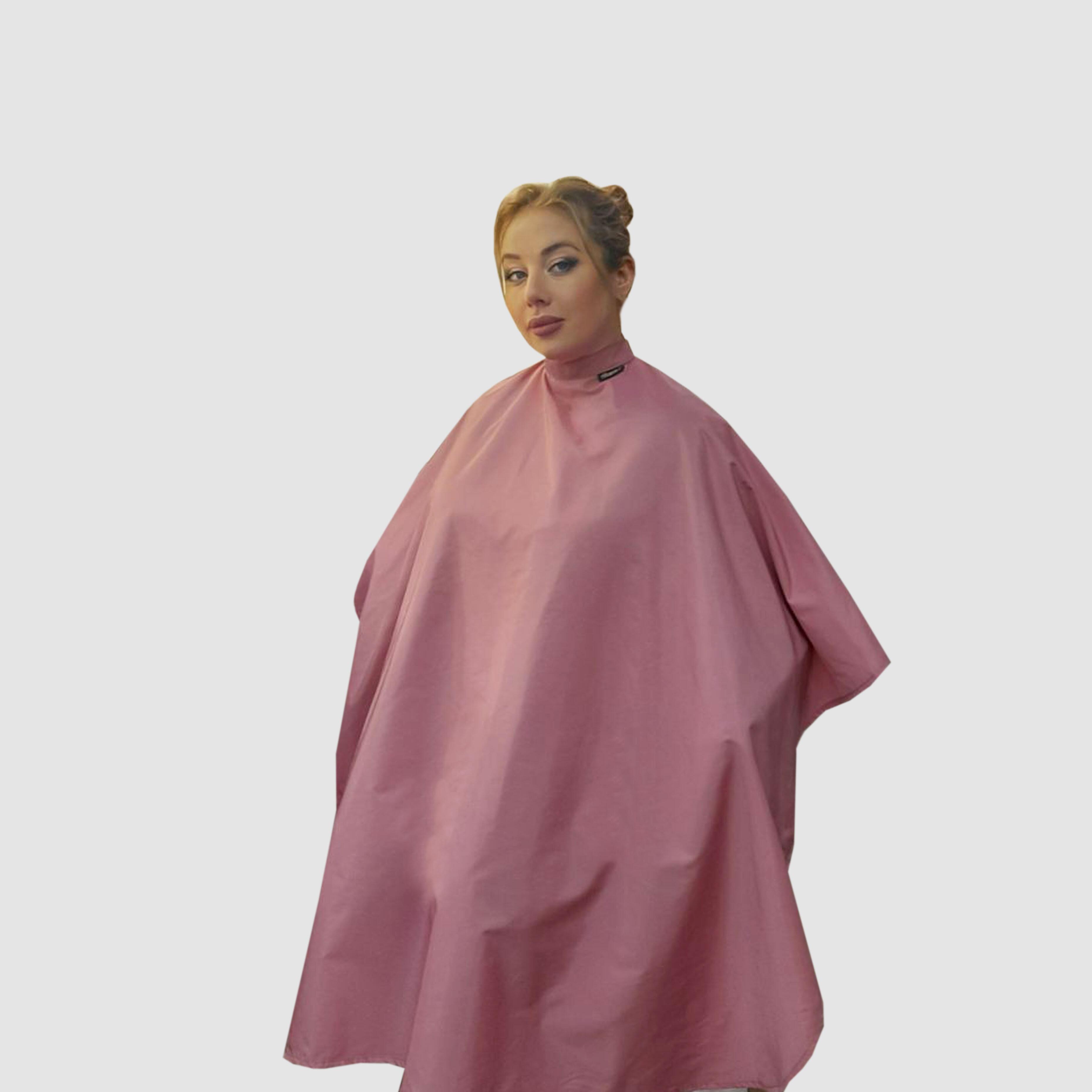 Nibano hairdressing gown with poppers rose gold
