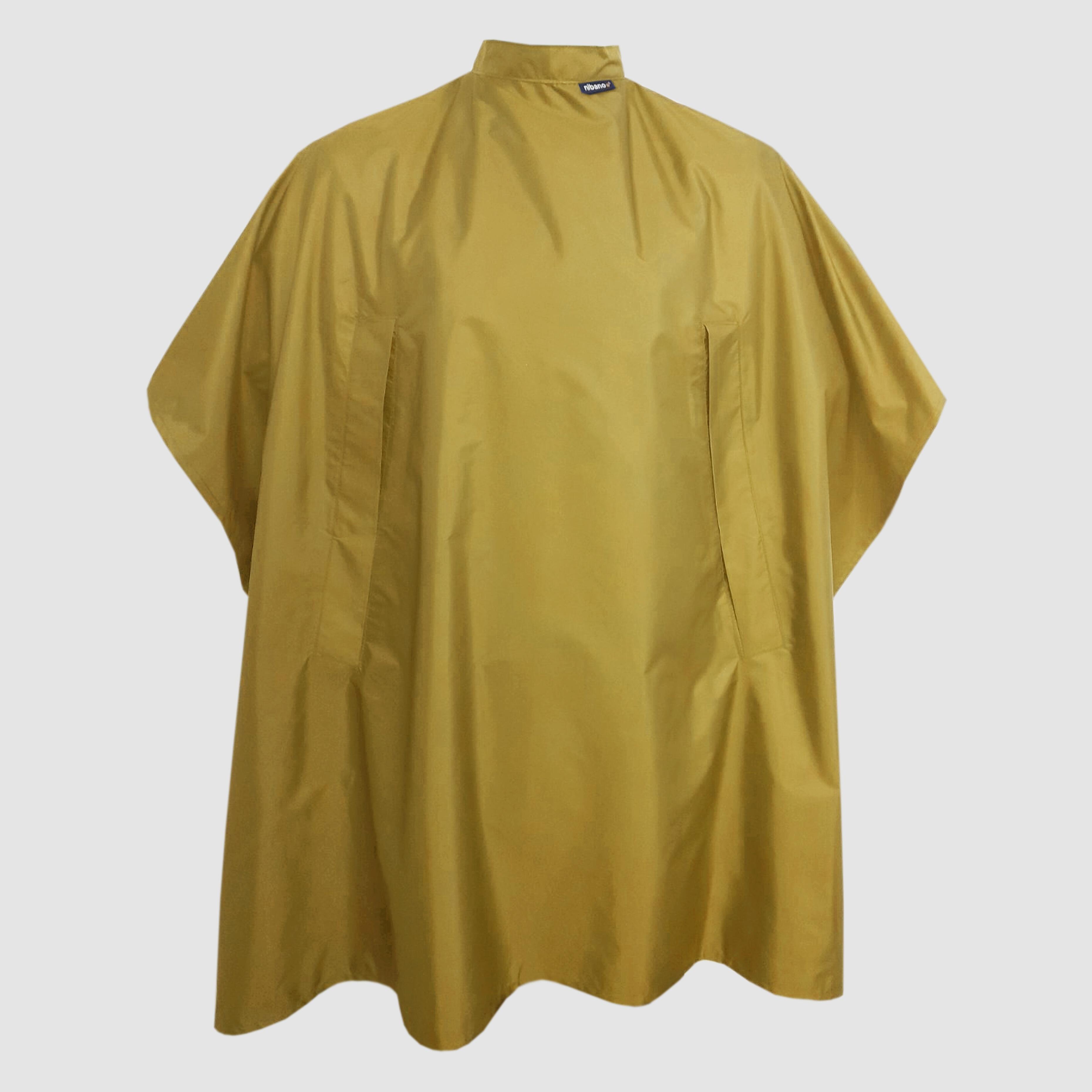 Nibano hairdressing gown mustard with hand slits