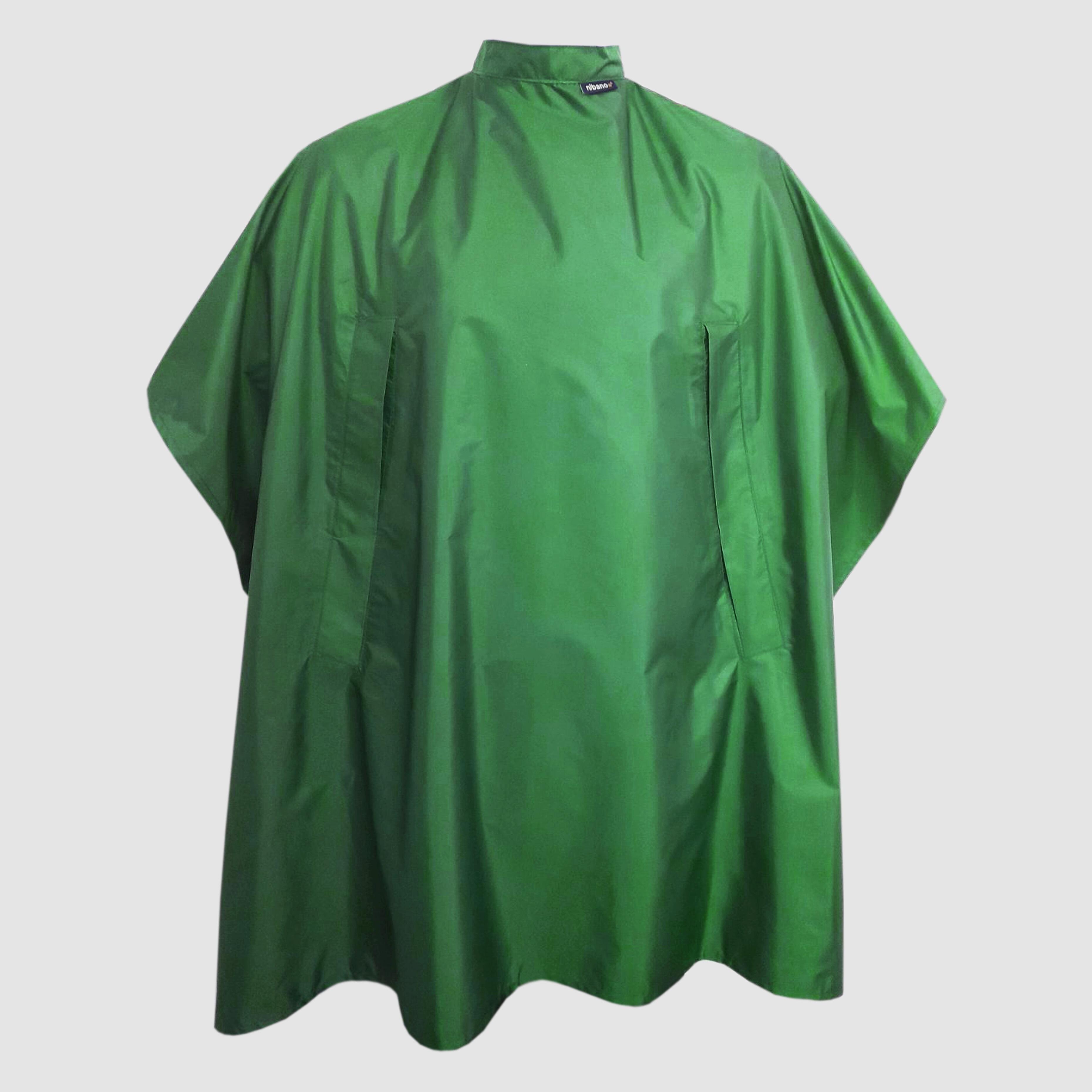 Nibano hairdressing gown kelly green with hand slits & poppers