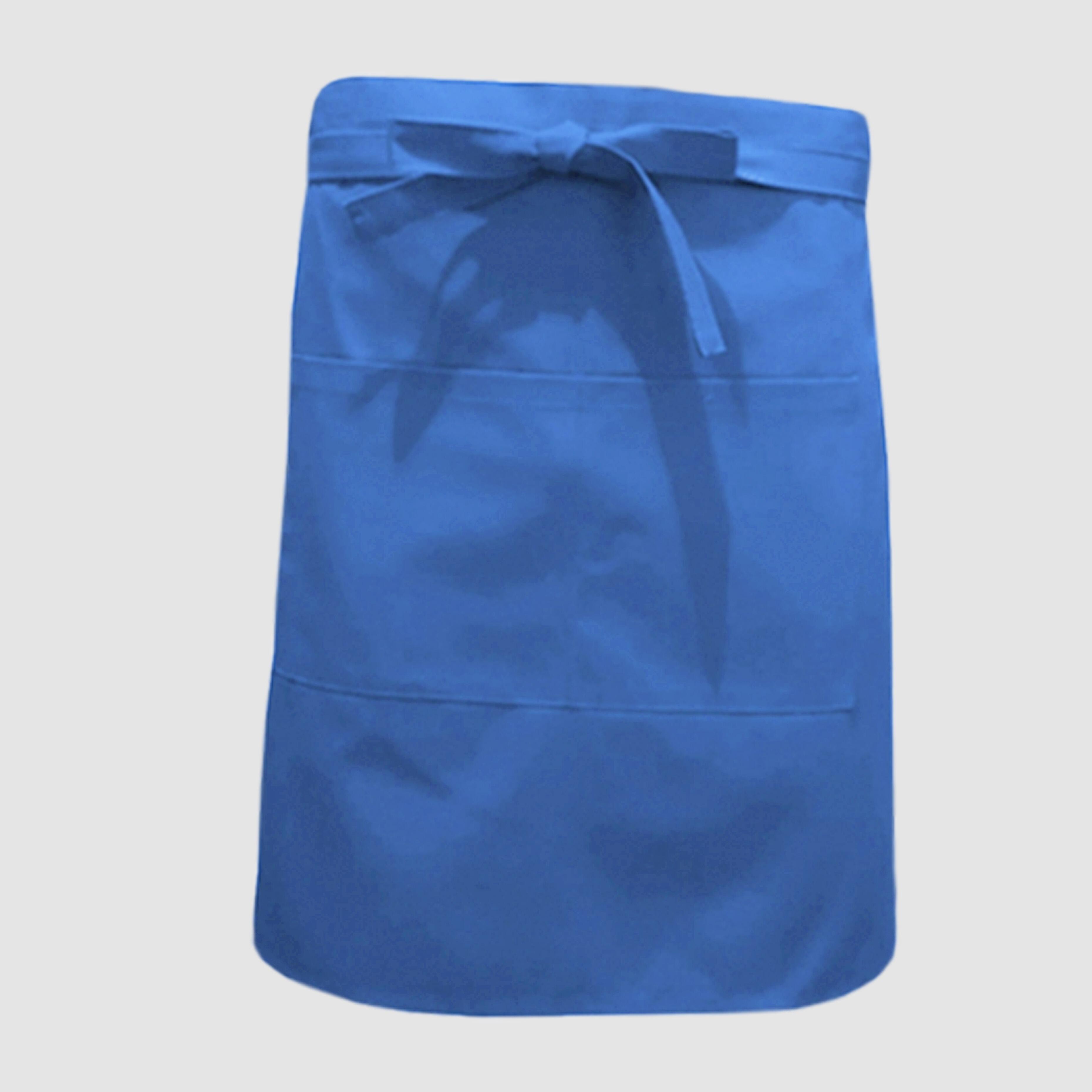 Nibano mid length waist apron with pockets Light Blue
