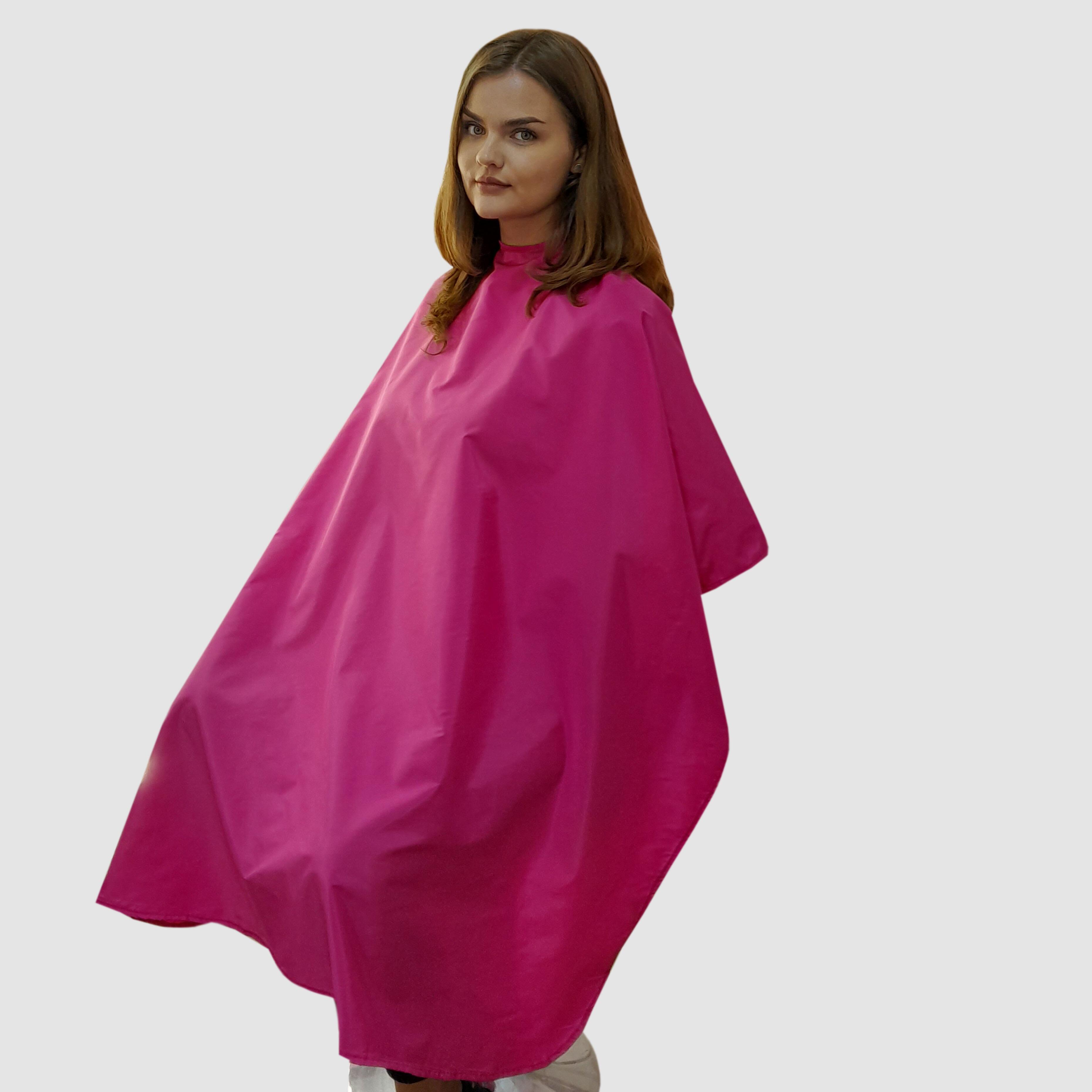 Nibano Hairdressing gown with poppers Hot Pink
