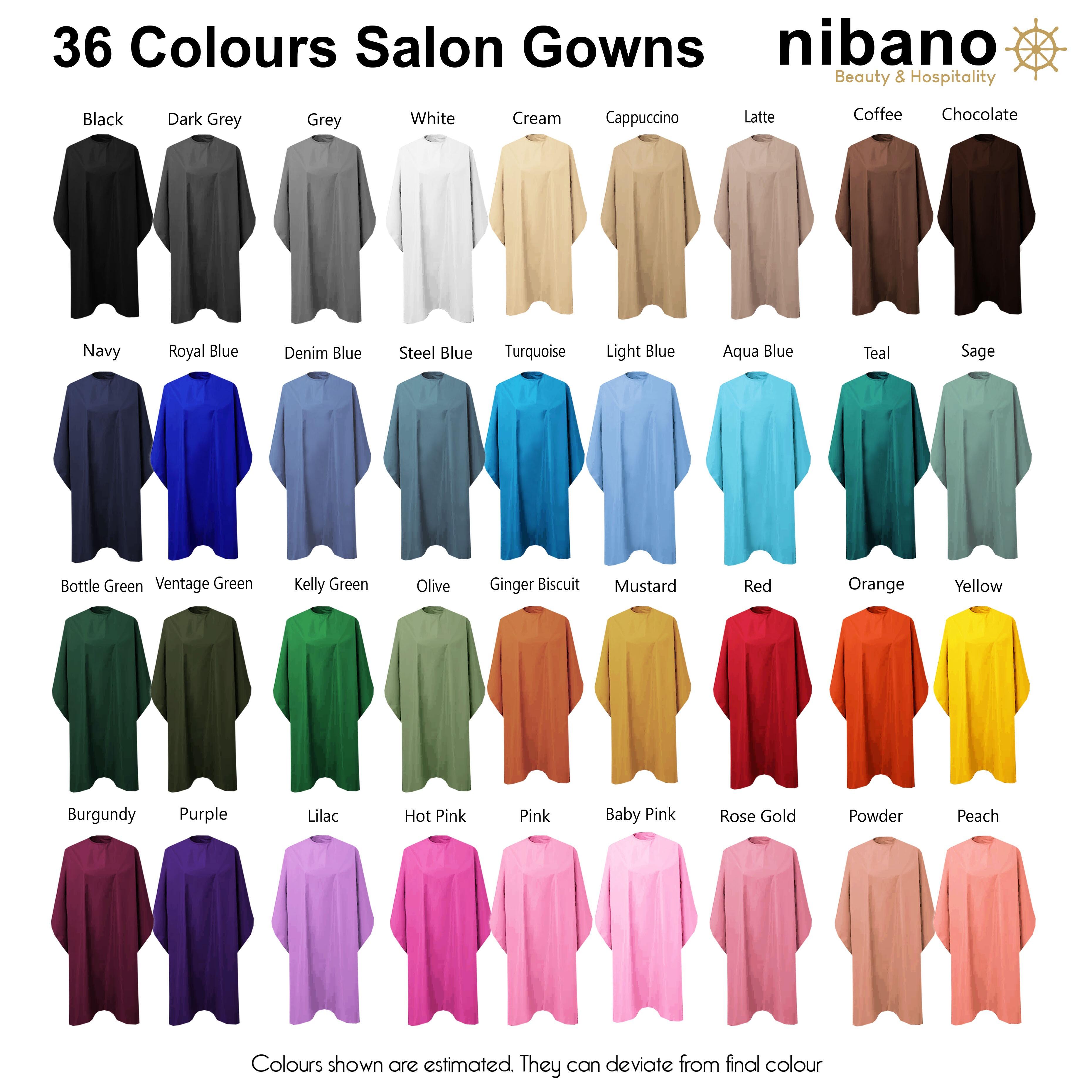 Kids salon cape white with logo