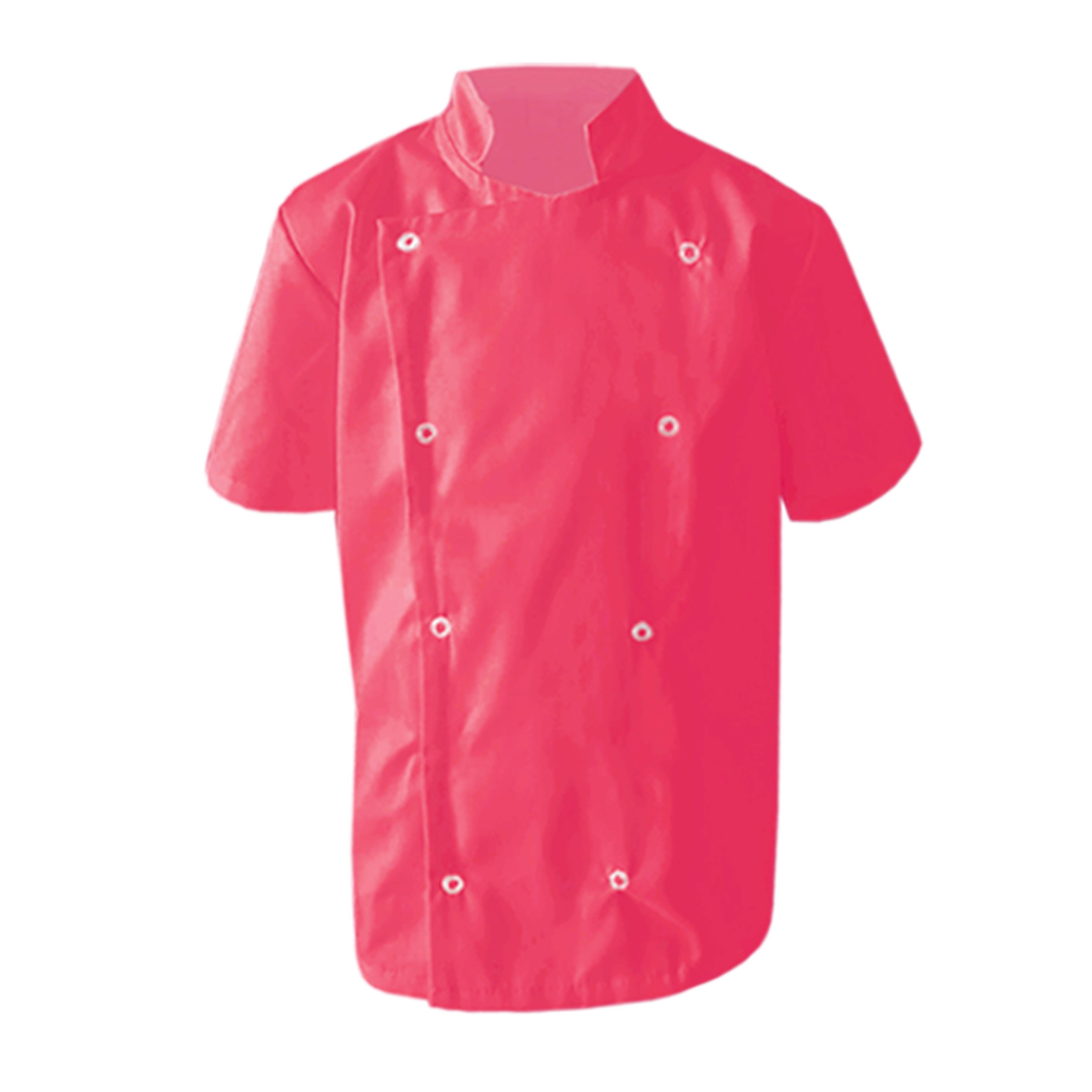 Coral Kids Short Sleeve Chef's Jacket with name