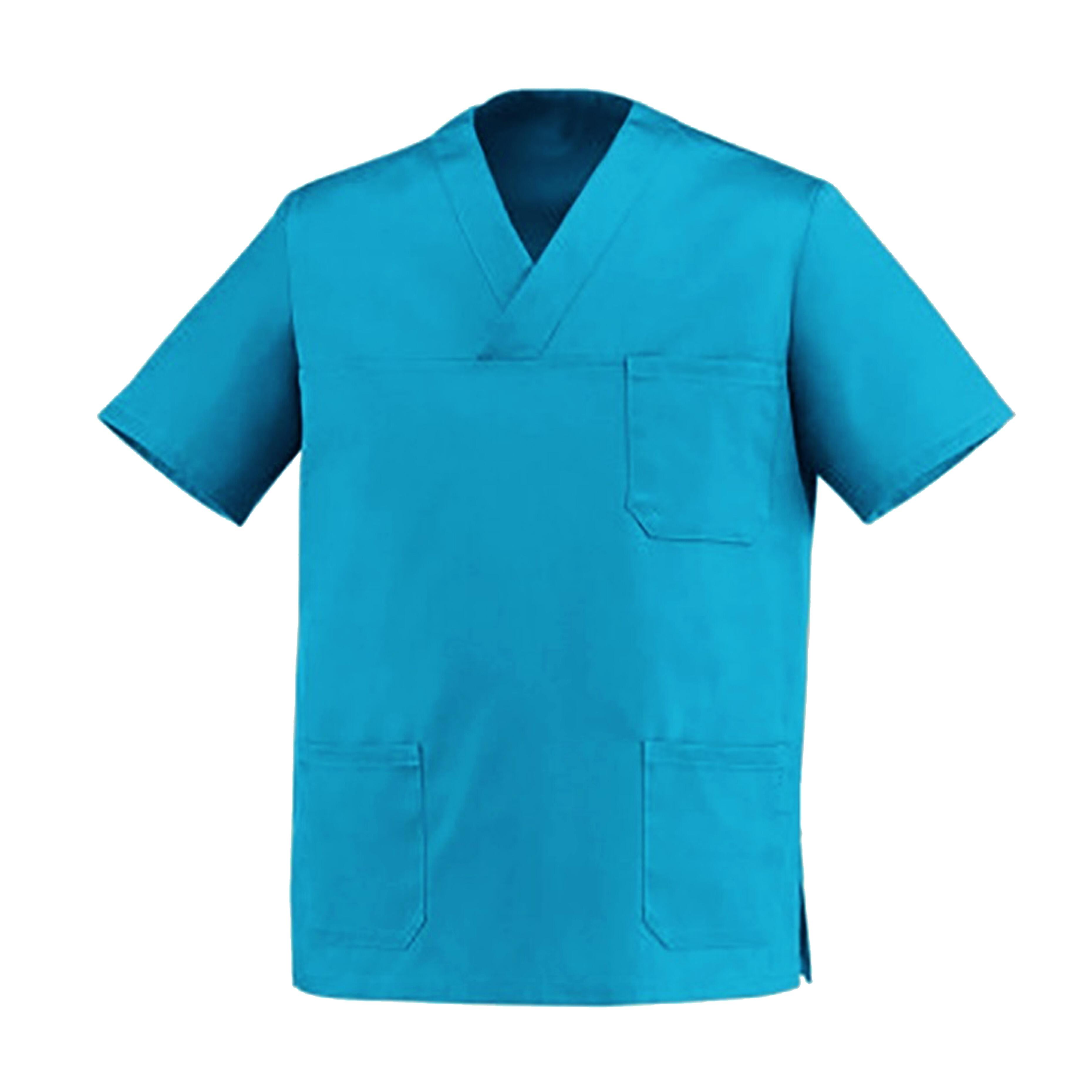 Printed Healtcare Scrub Turquoise