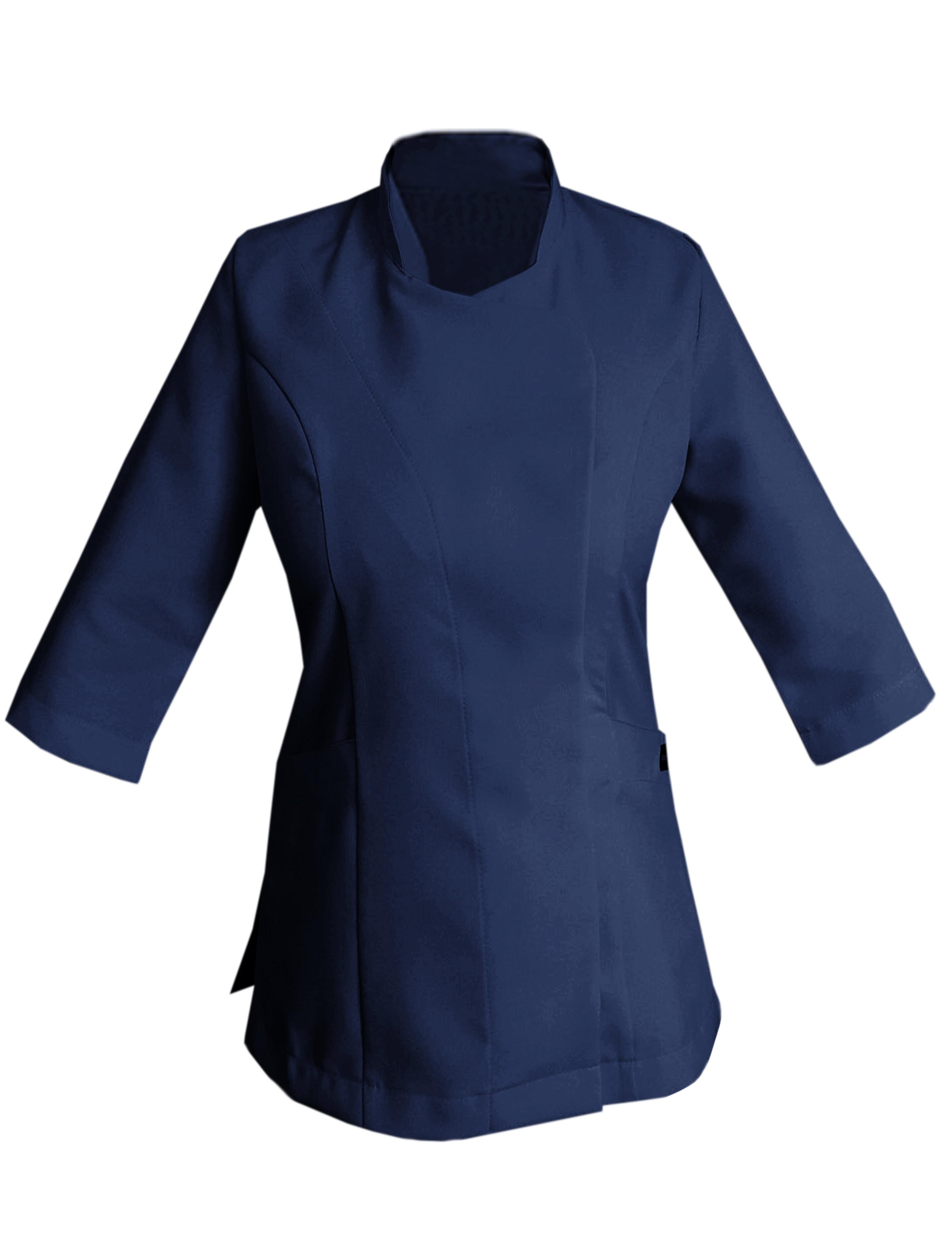 Custom Ladies Quarter Sleeve Beauty Tunic Navy