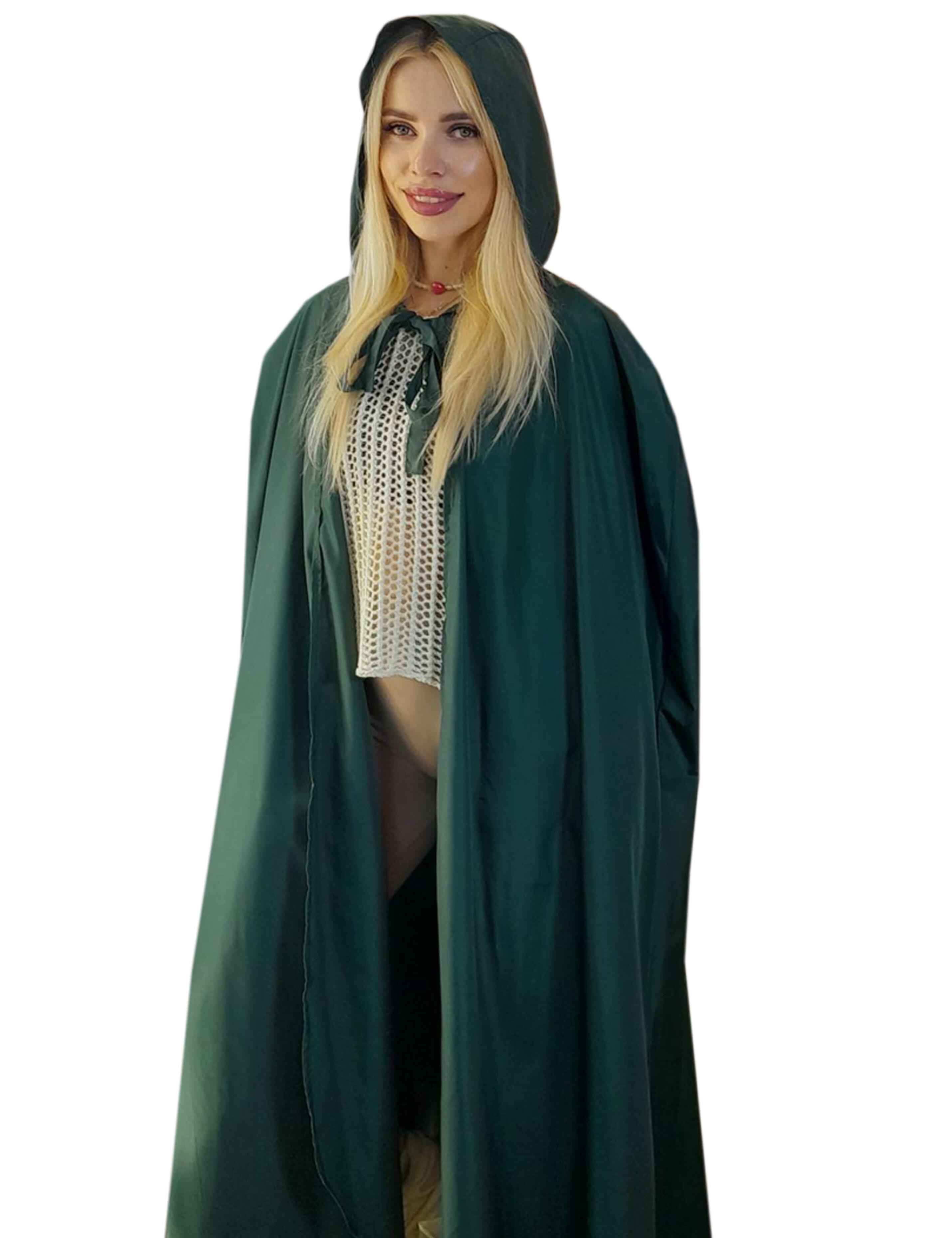 Hooded Hair Cutting Show Cape Bottle Green