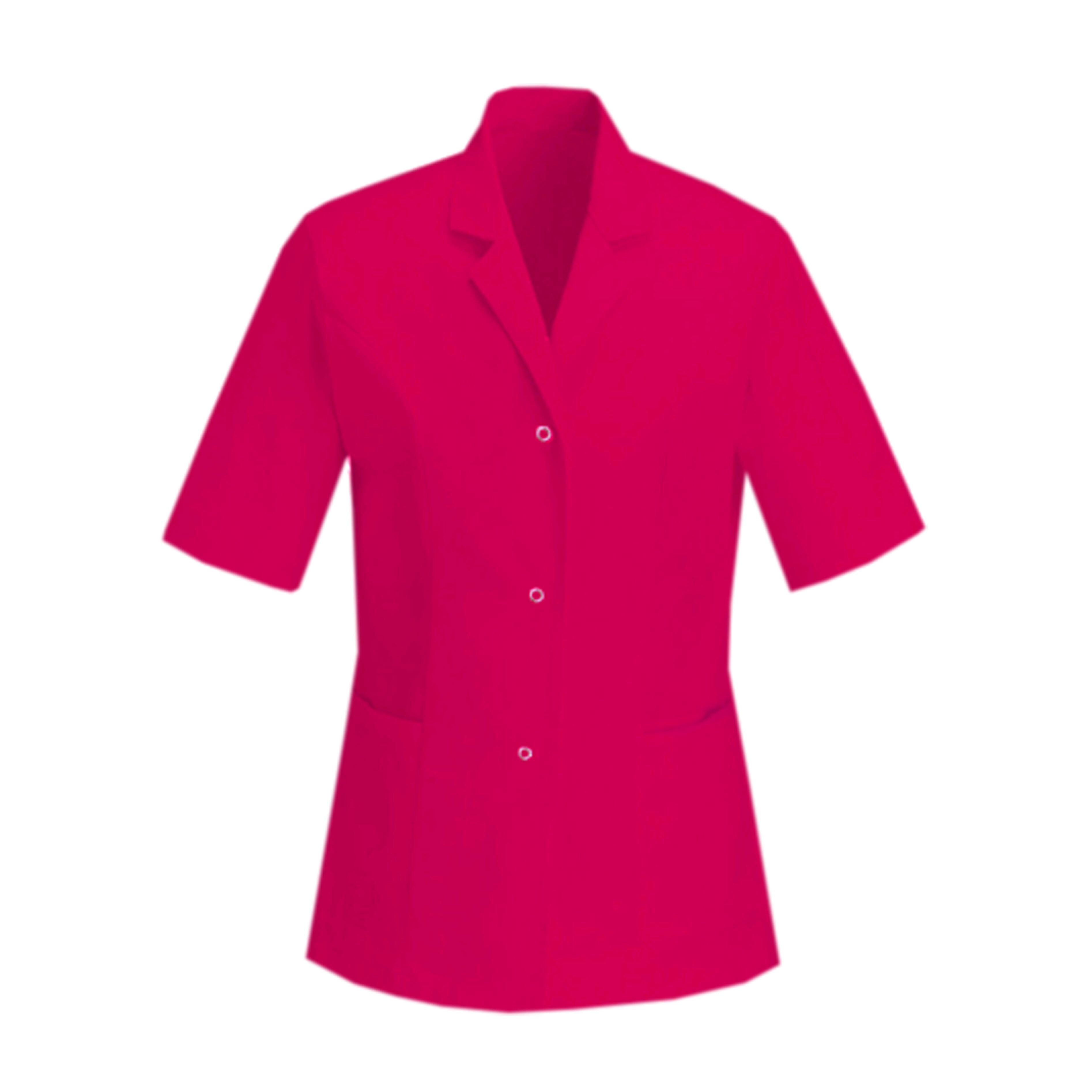 Custom Ladies Healthcare Tunic Hot Pink
