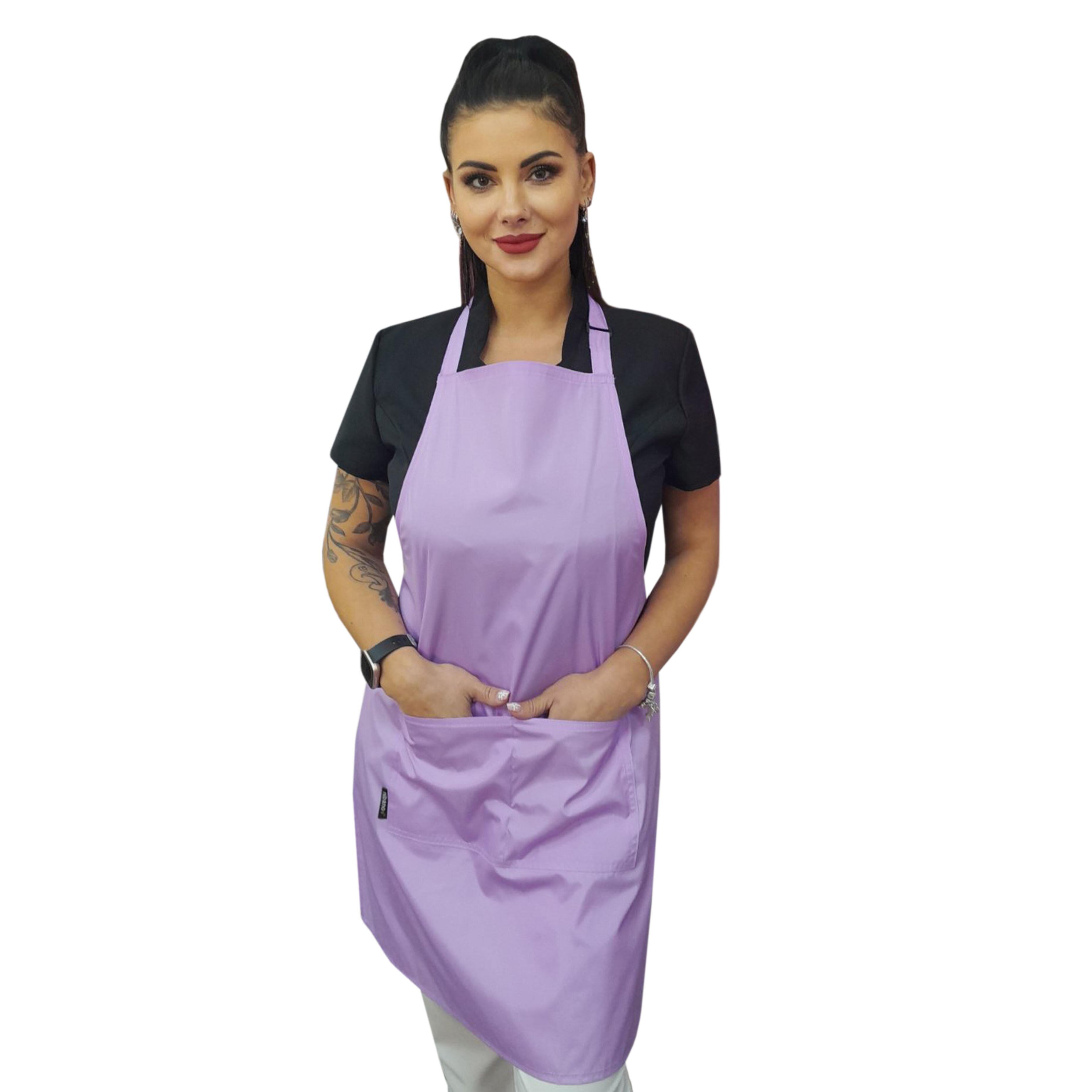 Nibano waterproof hairdressing apron lilac
