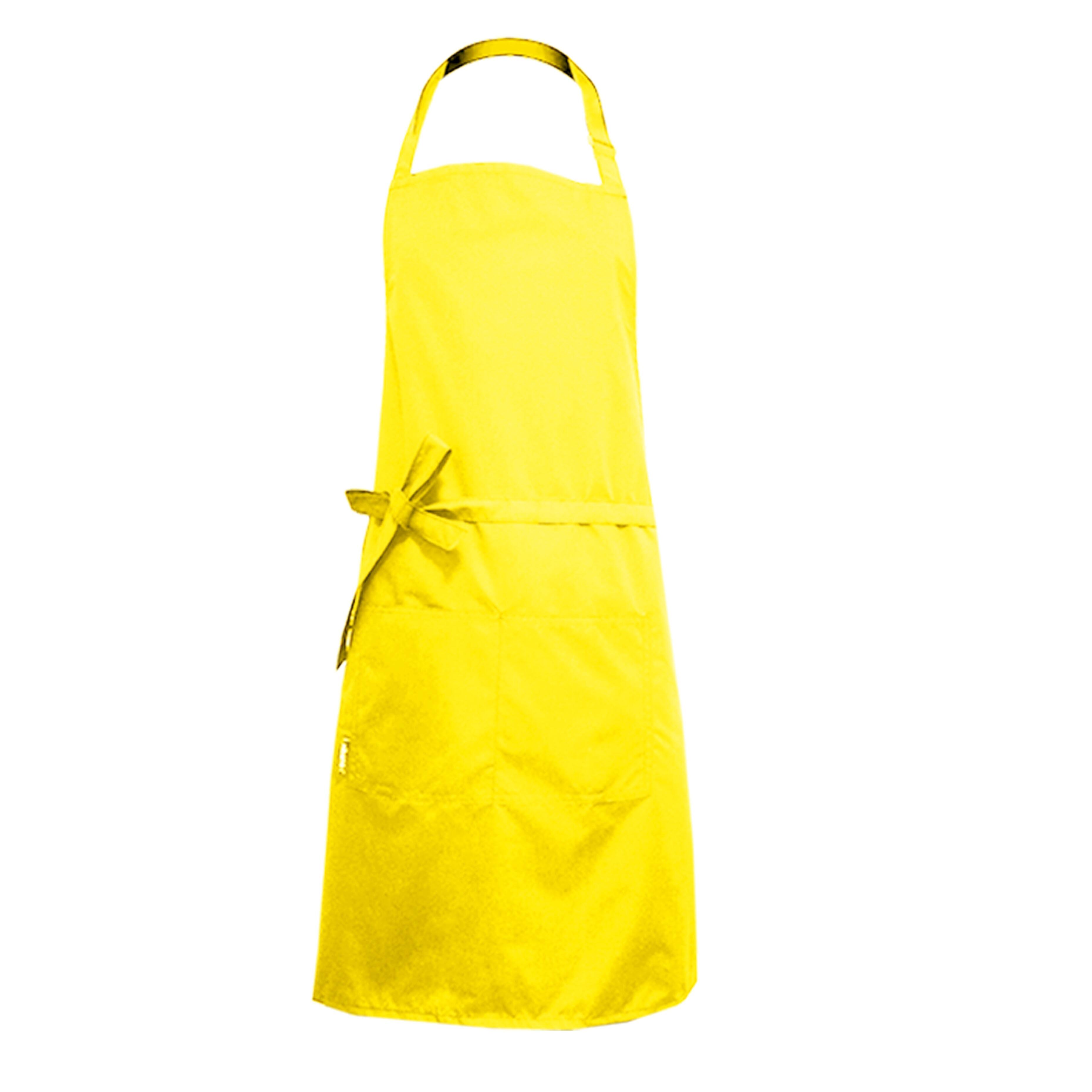 Custom Waterproof Apron Pockets Yellow