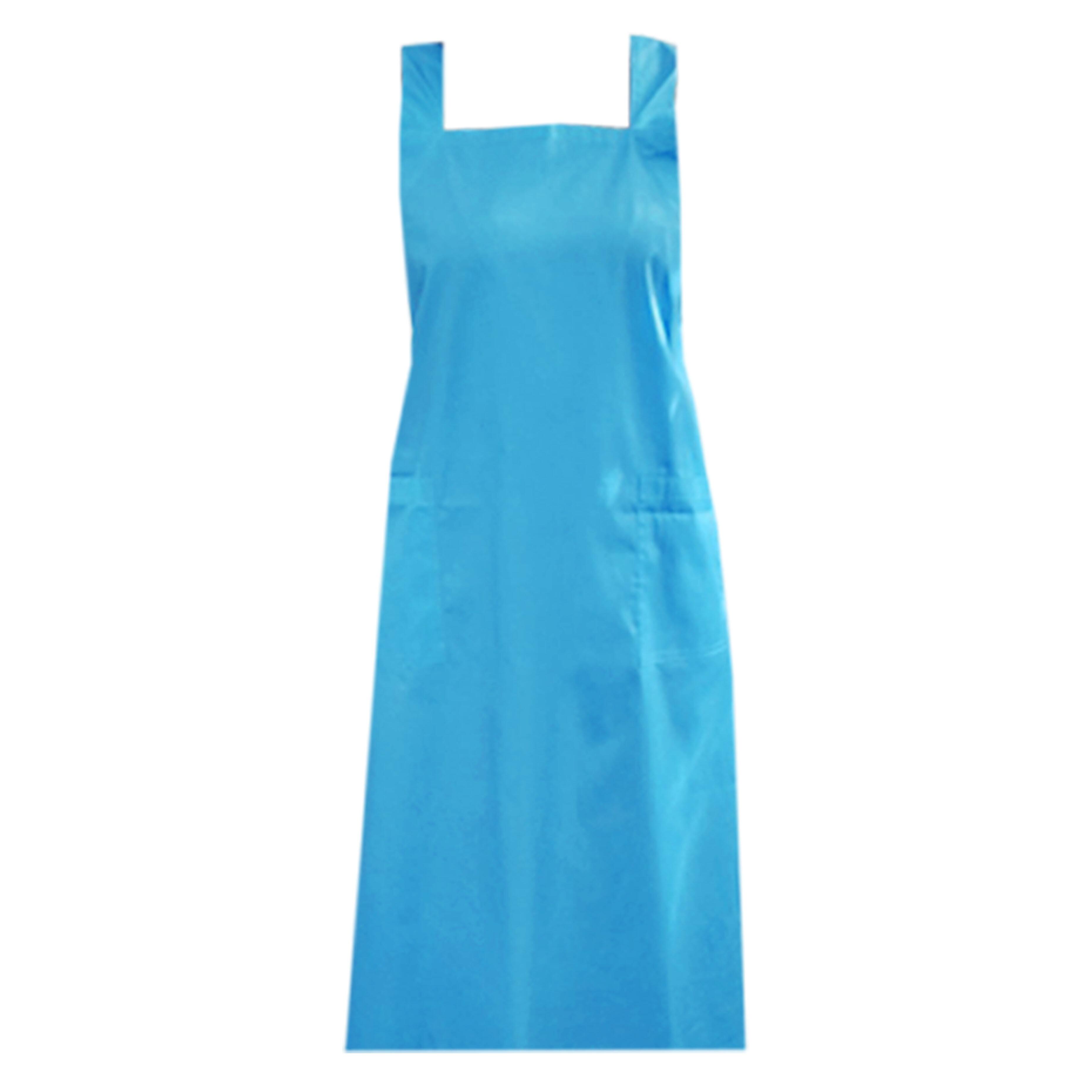 Personalised Cross Back Apron Turquoise