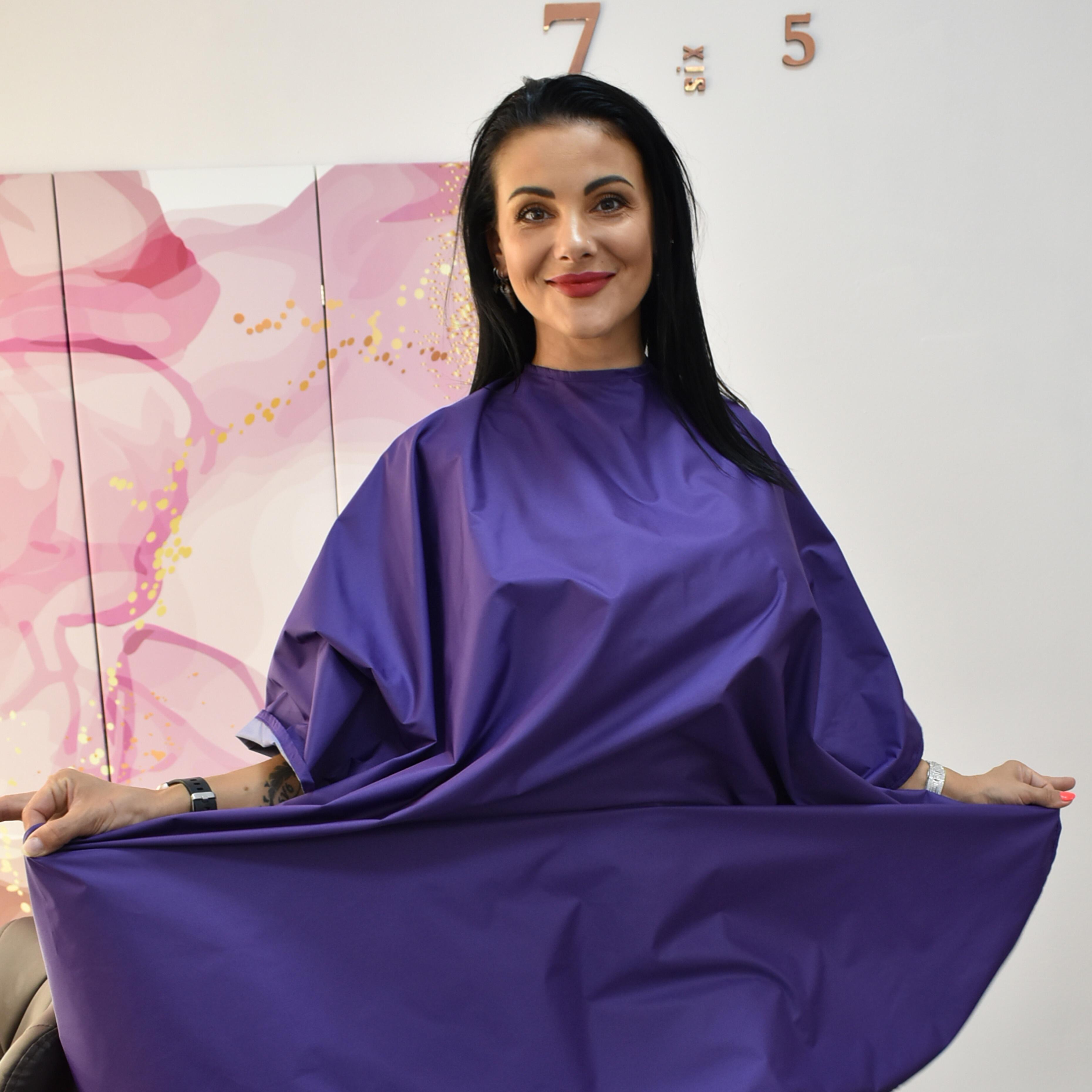 Nibano Hairdressing Gown Purple