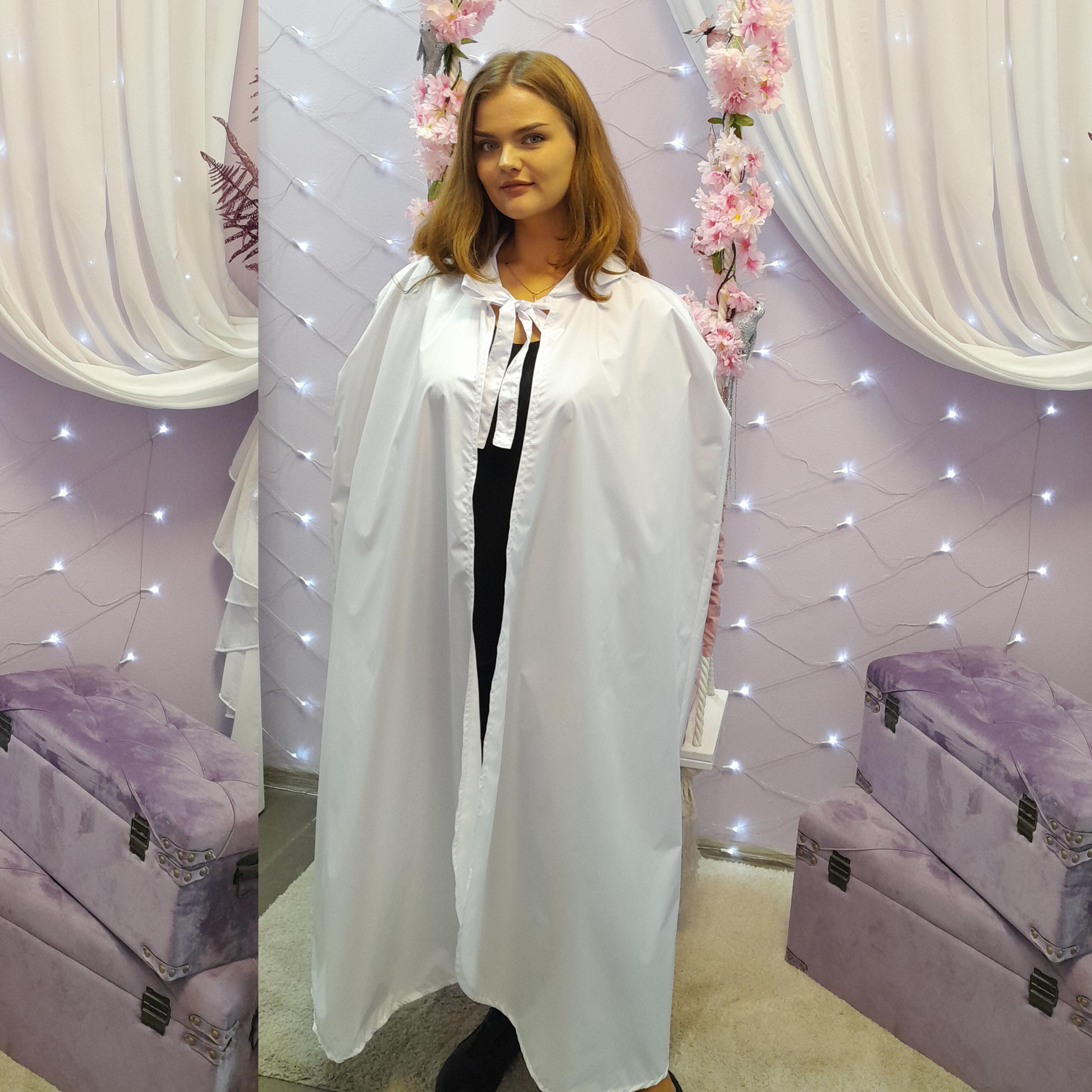 Personalised Hooded Hairdressing Show Gown white