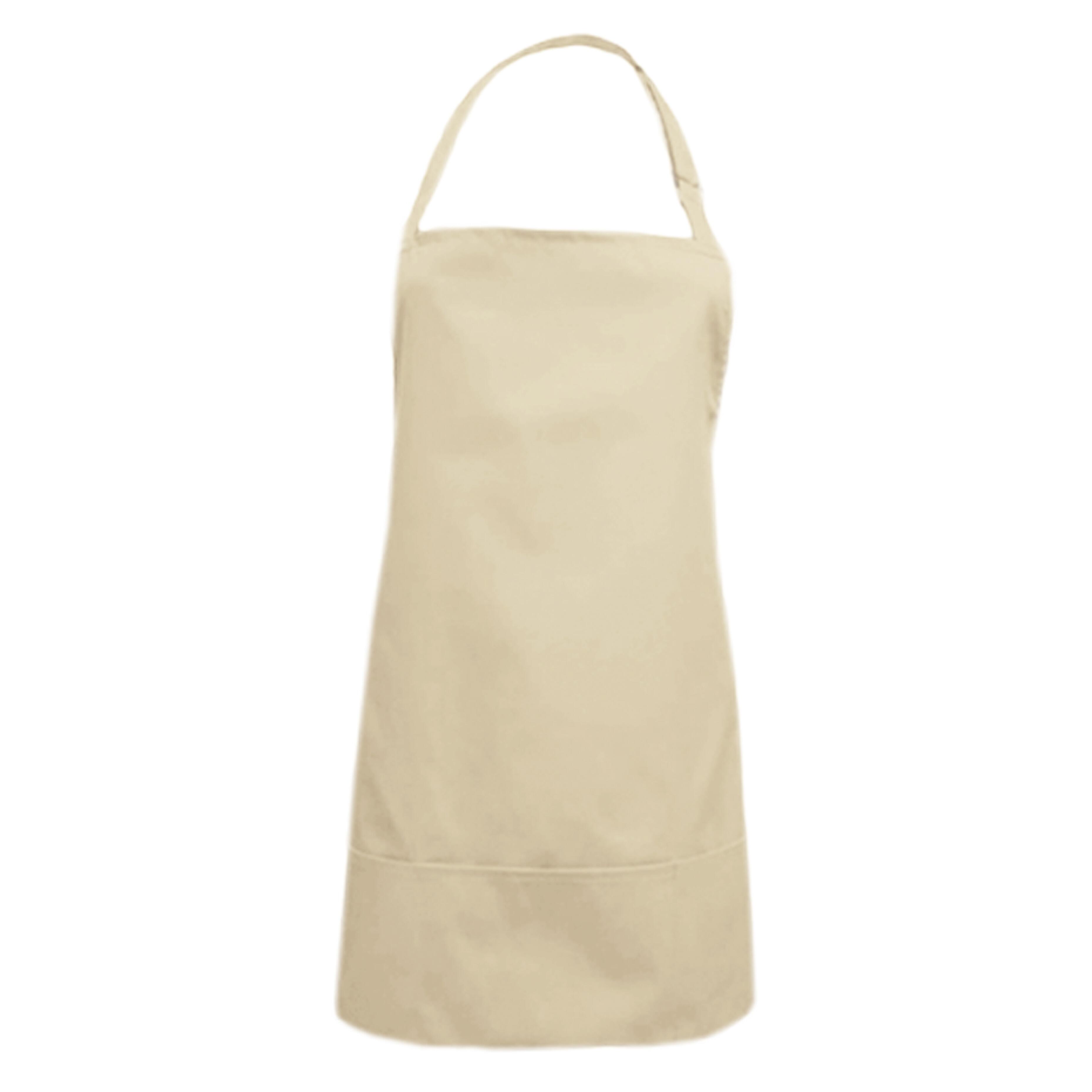 Ladies Short Bib Apron Cream