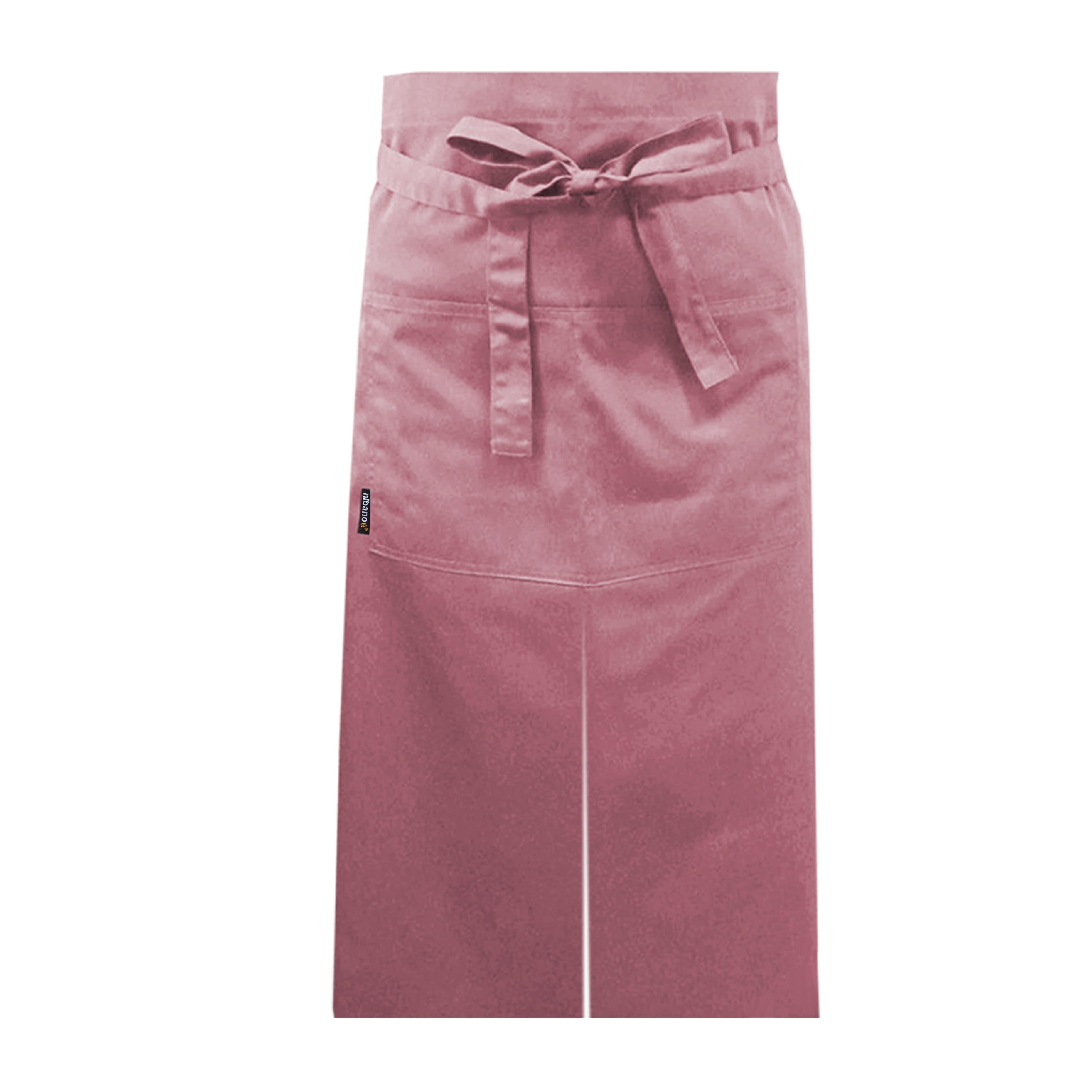 Long  Split Leg Apron Rose Gold