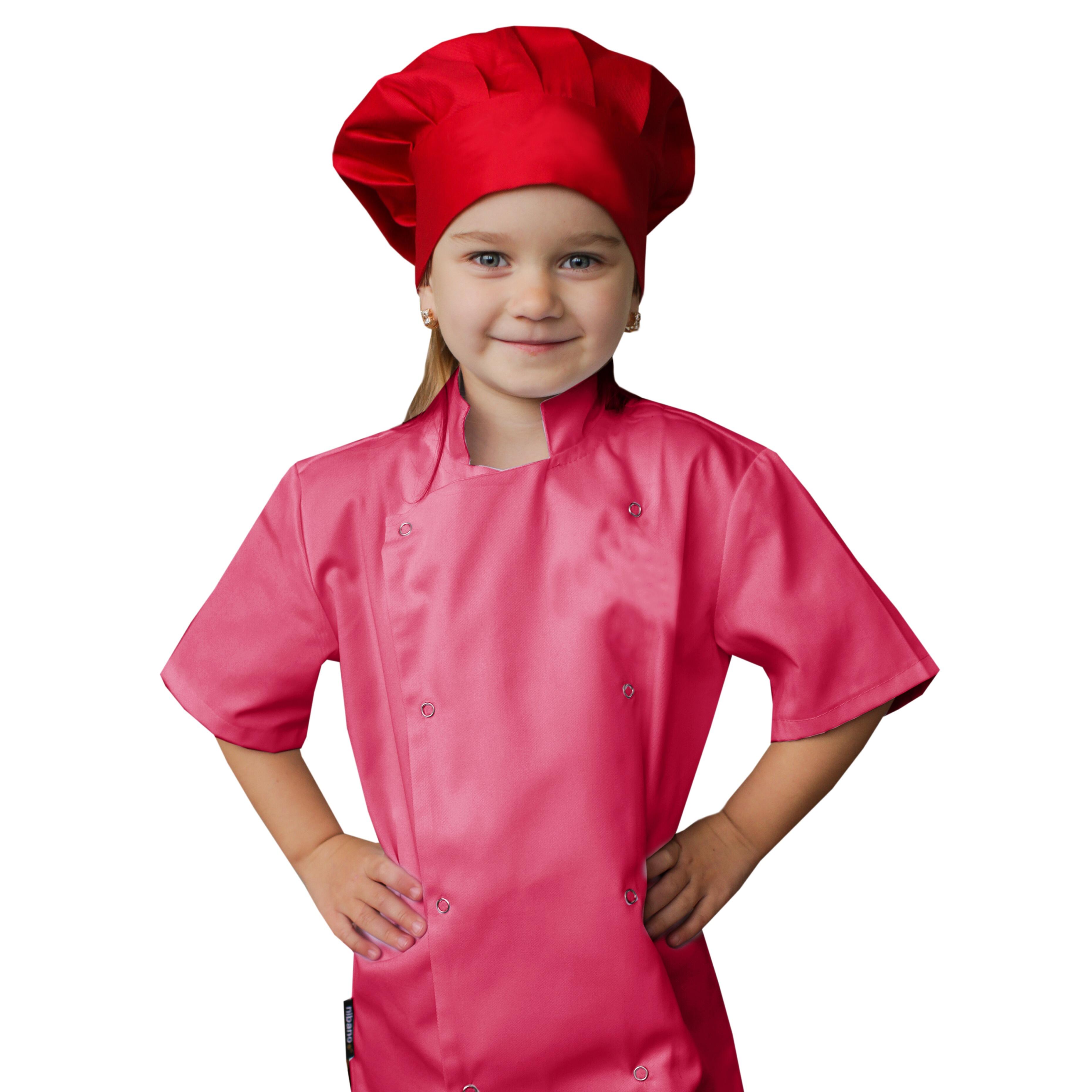 Personalised Kids Chef's Jacket Coral