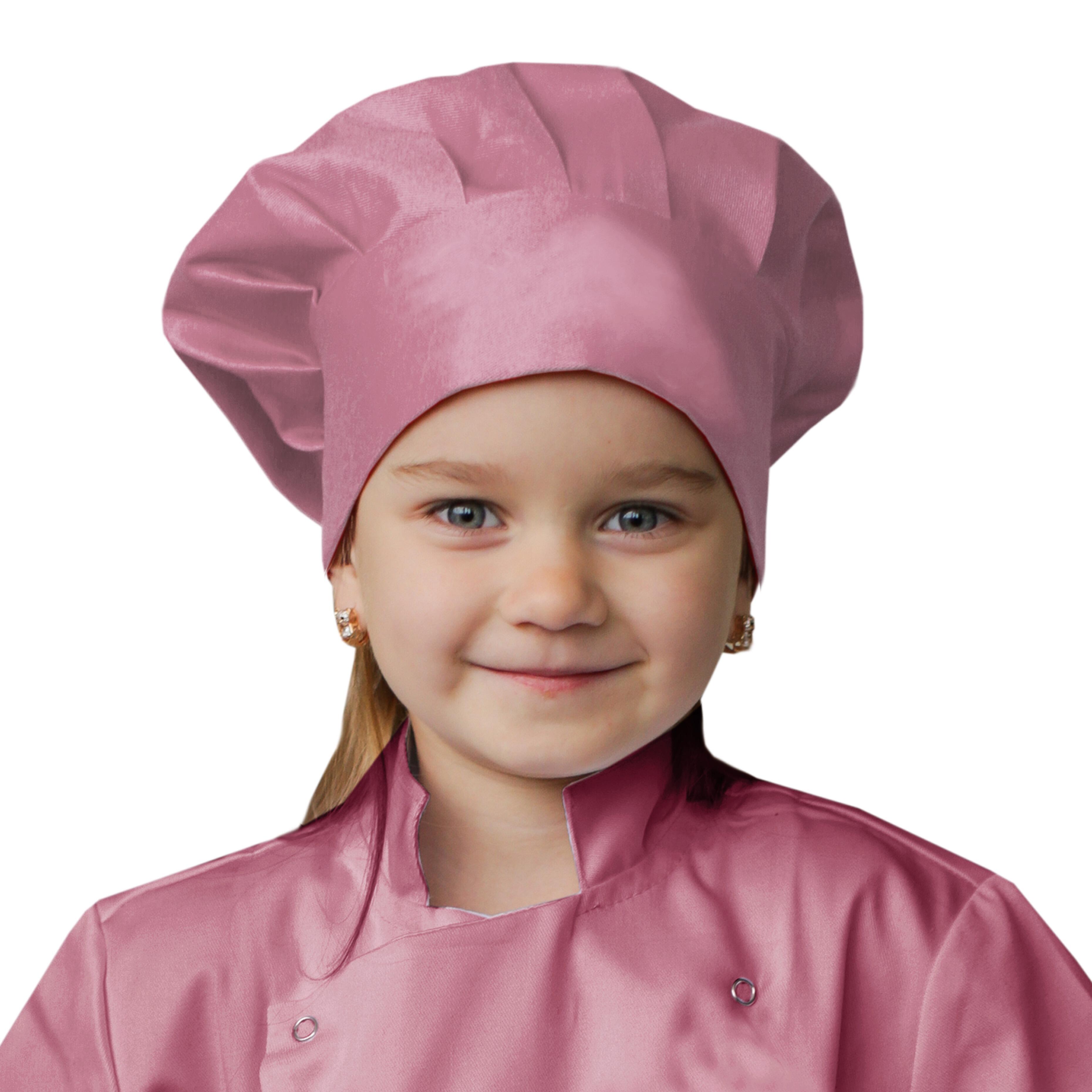 Kids Chef Hat Rose Gold with name