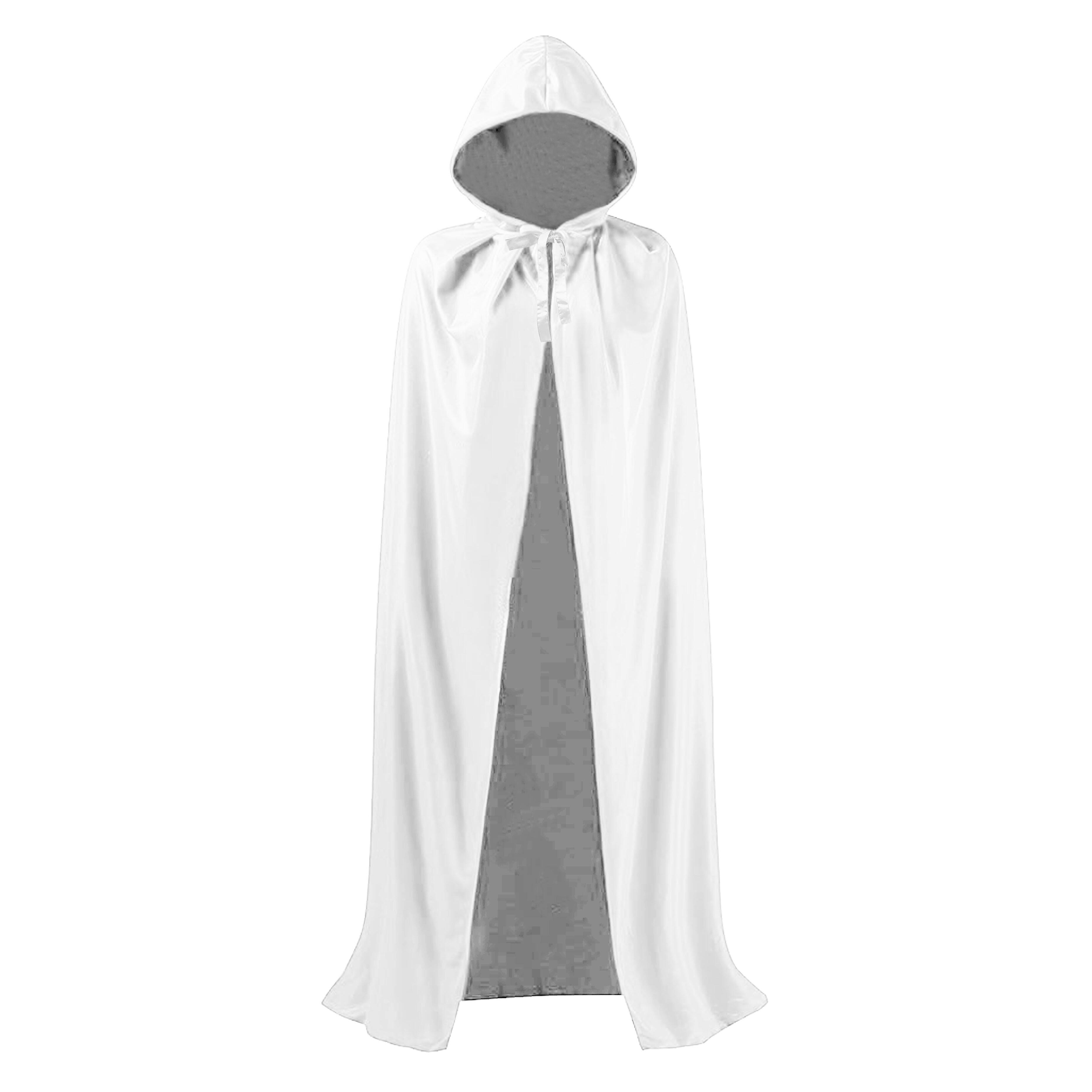 White cape with hood