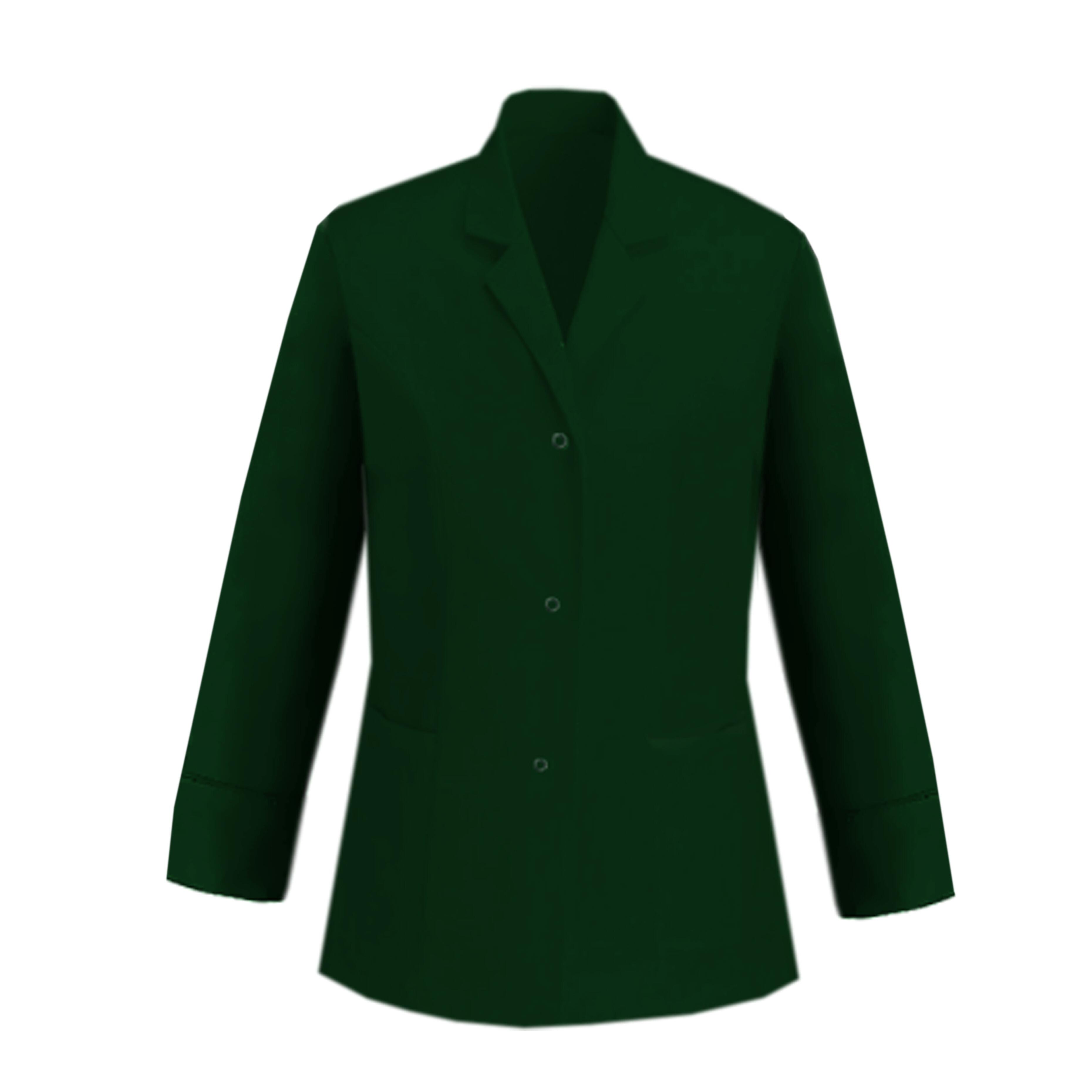Custom Ladies Long Sleeve Healthcare Tunic Bottle Green