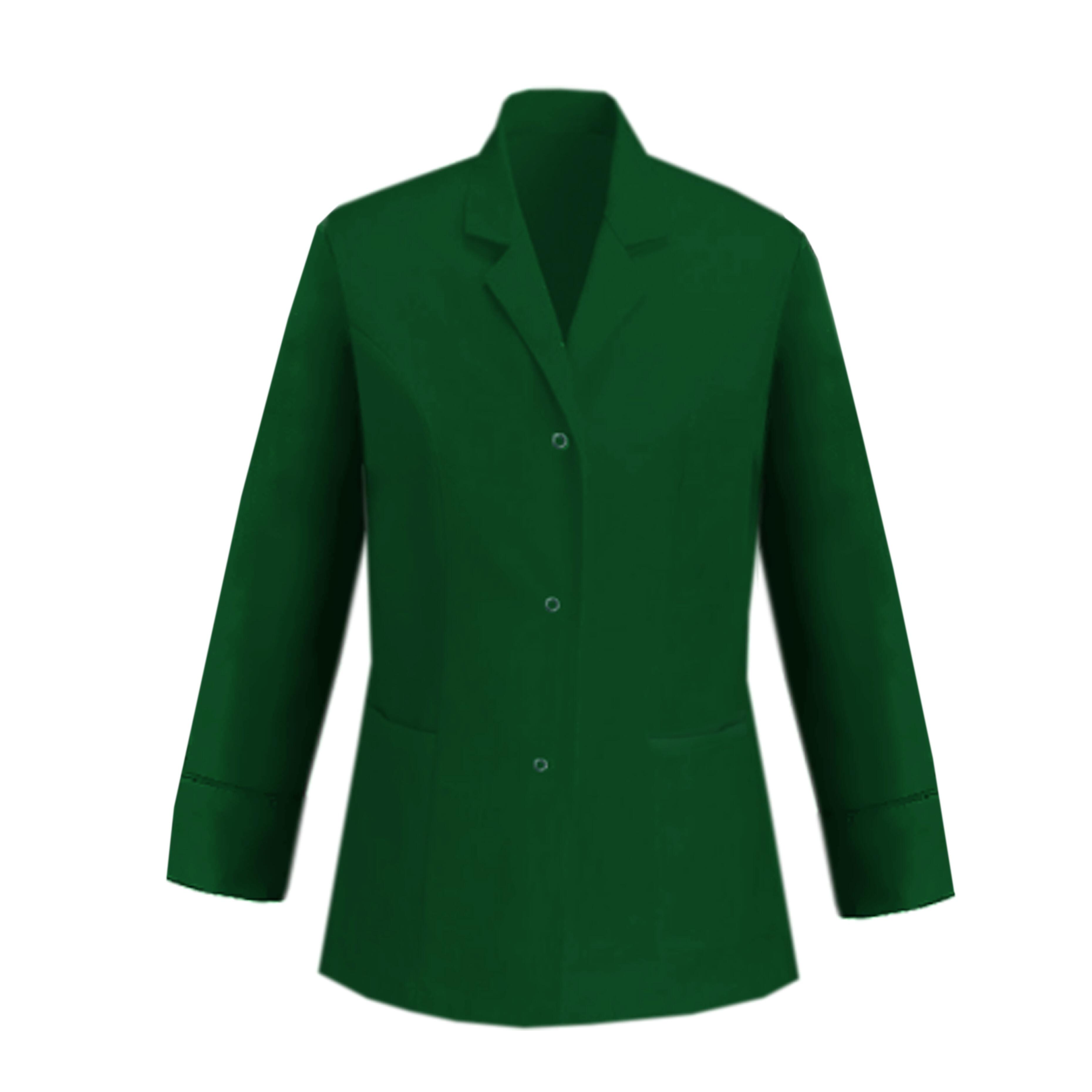 Custom Ladies Long Sleeve Healthcare Tunic Kelly Green