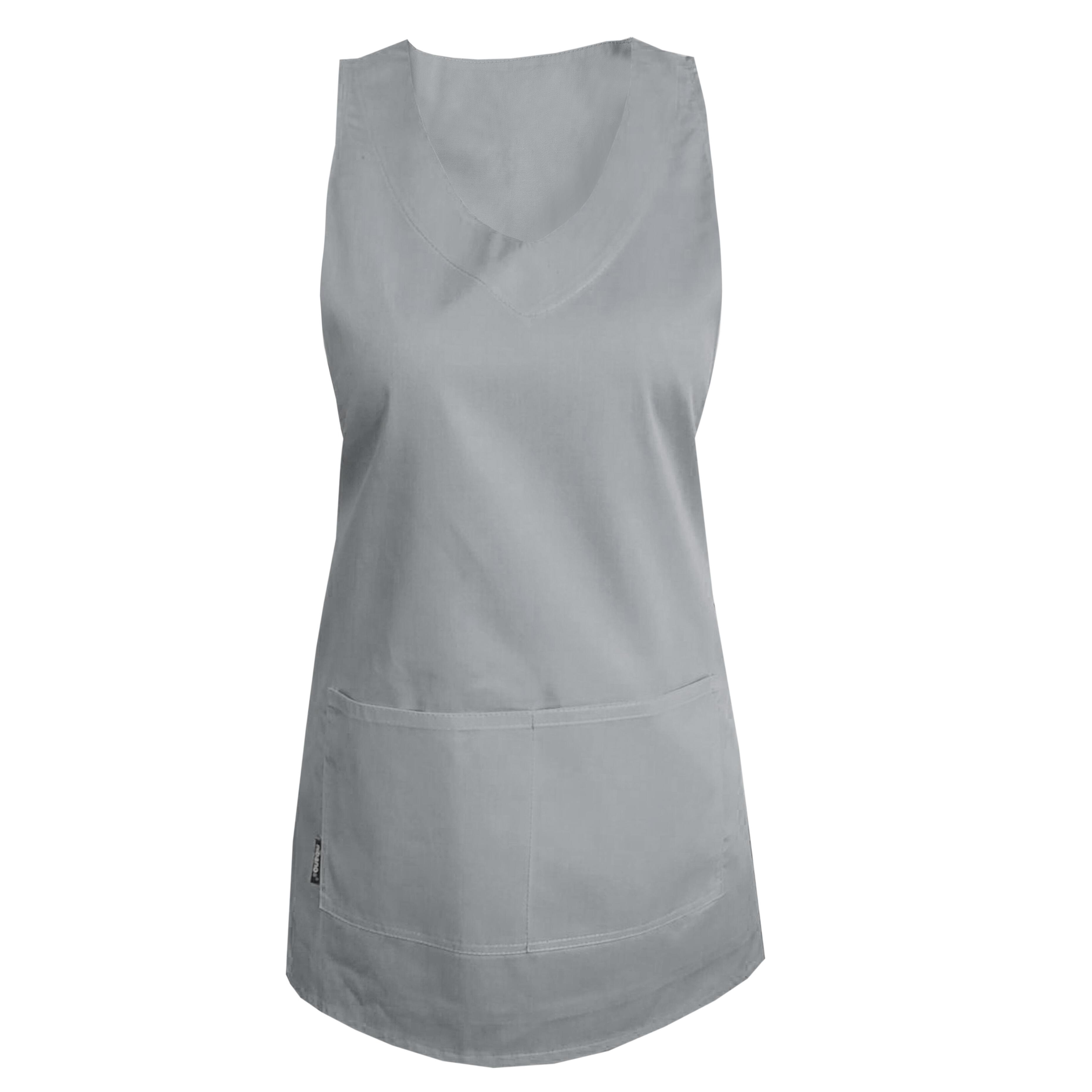 Personalised Wrap Around Apron Light Grey