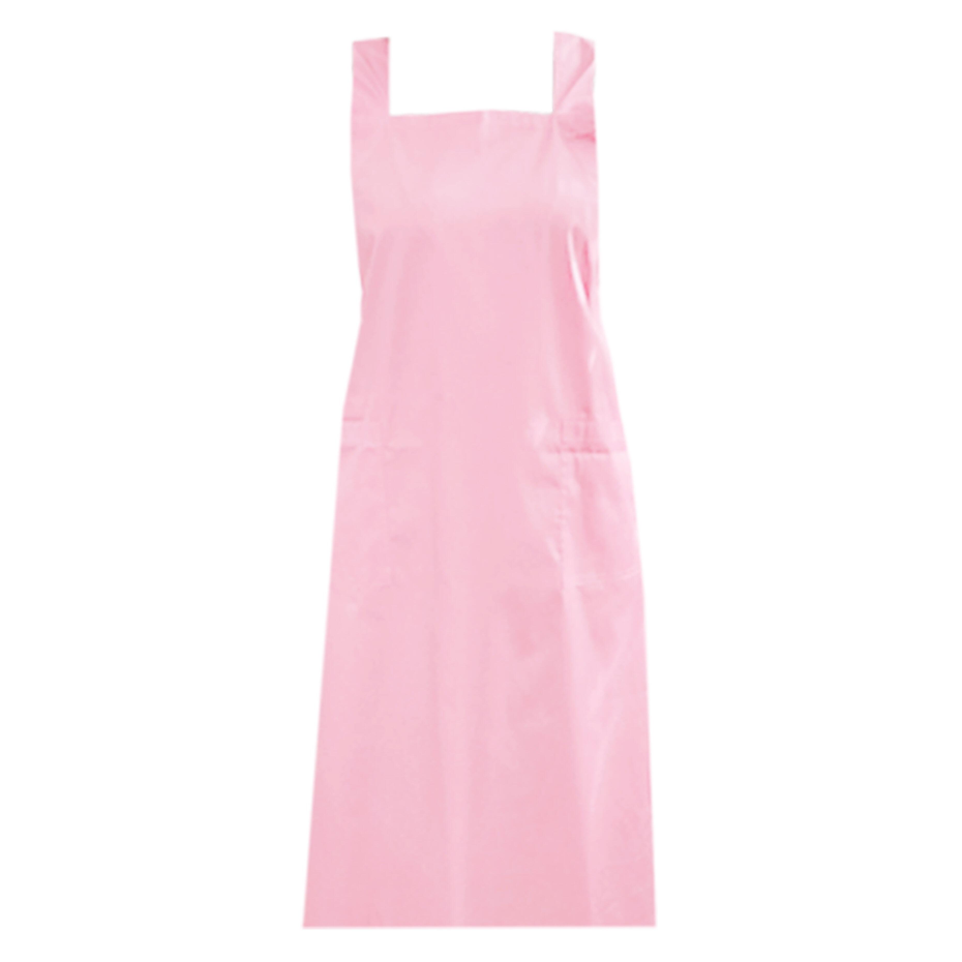Personalised Cross Back Apron Pockets Pink
