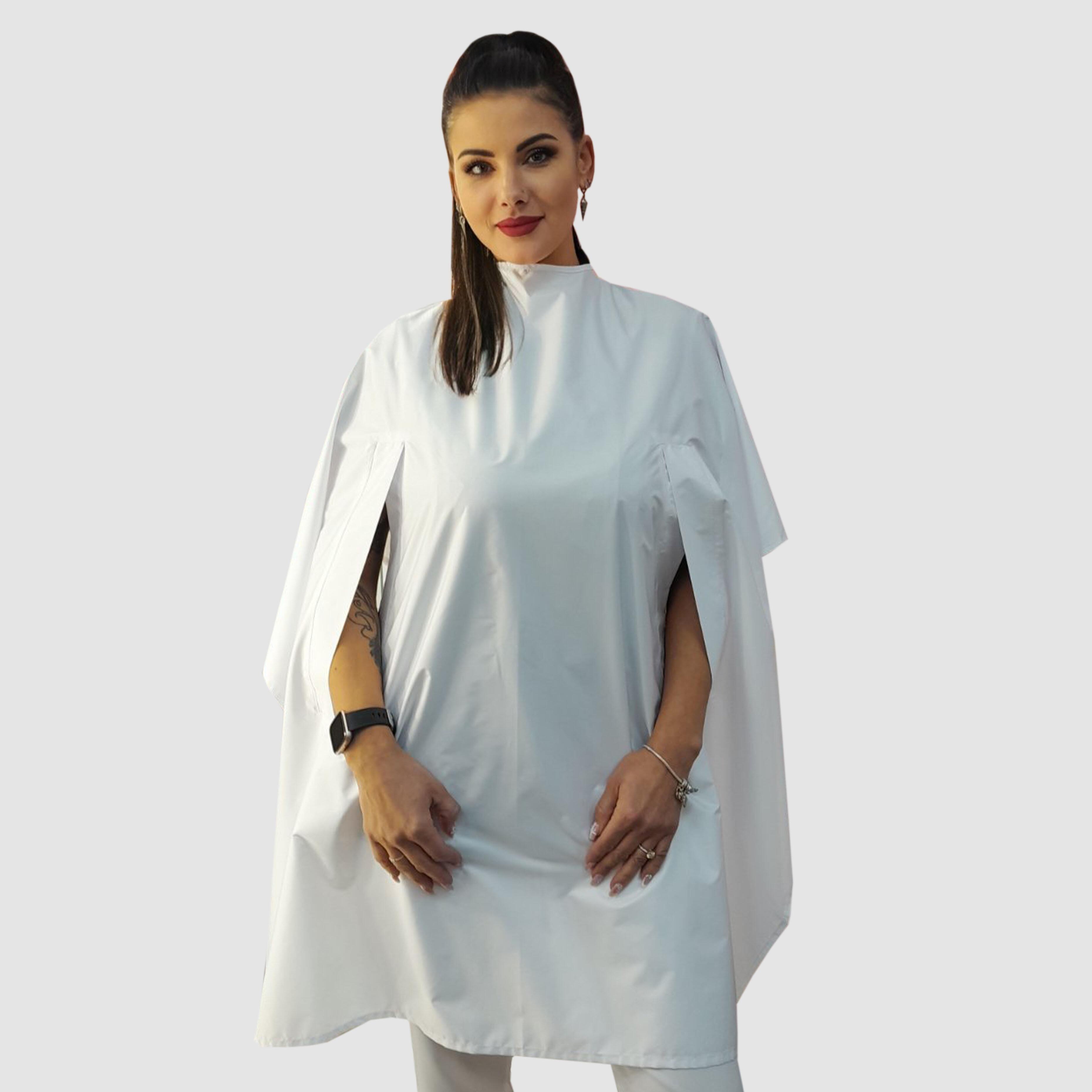 Nibano Hairdressing gown white with handsplit
