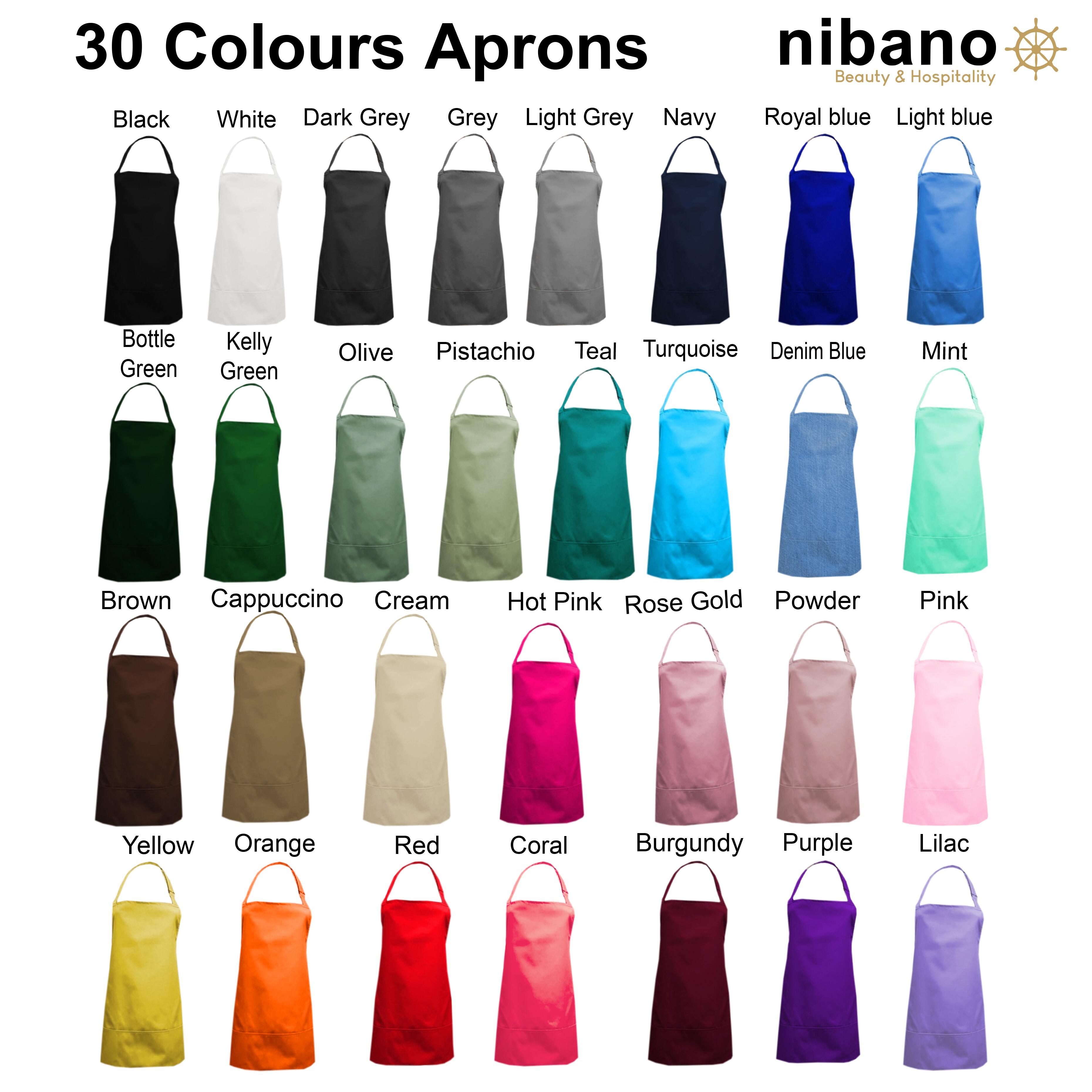 Nibano Short Bib Apron Cream with personalisation