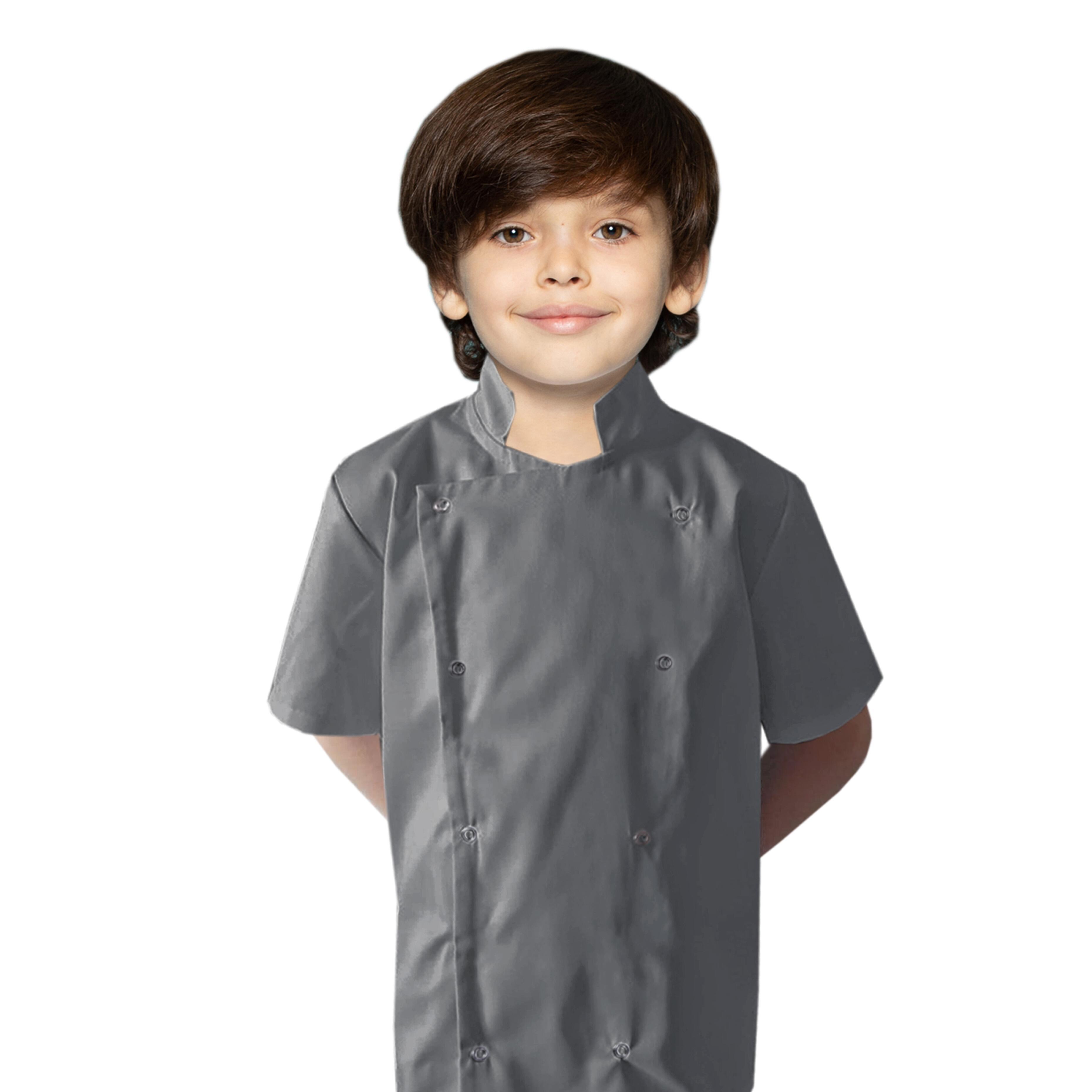 Personalised Sleeve Chef's Jacket  Grey