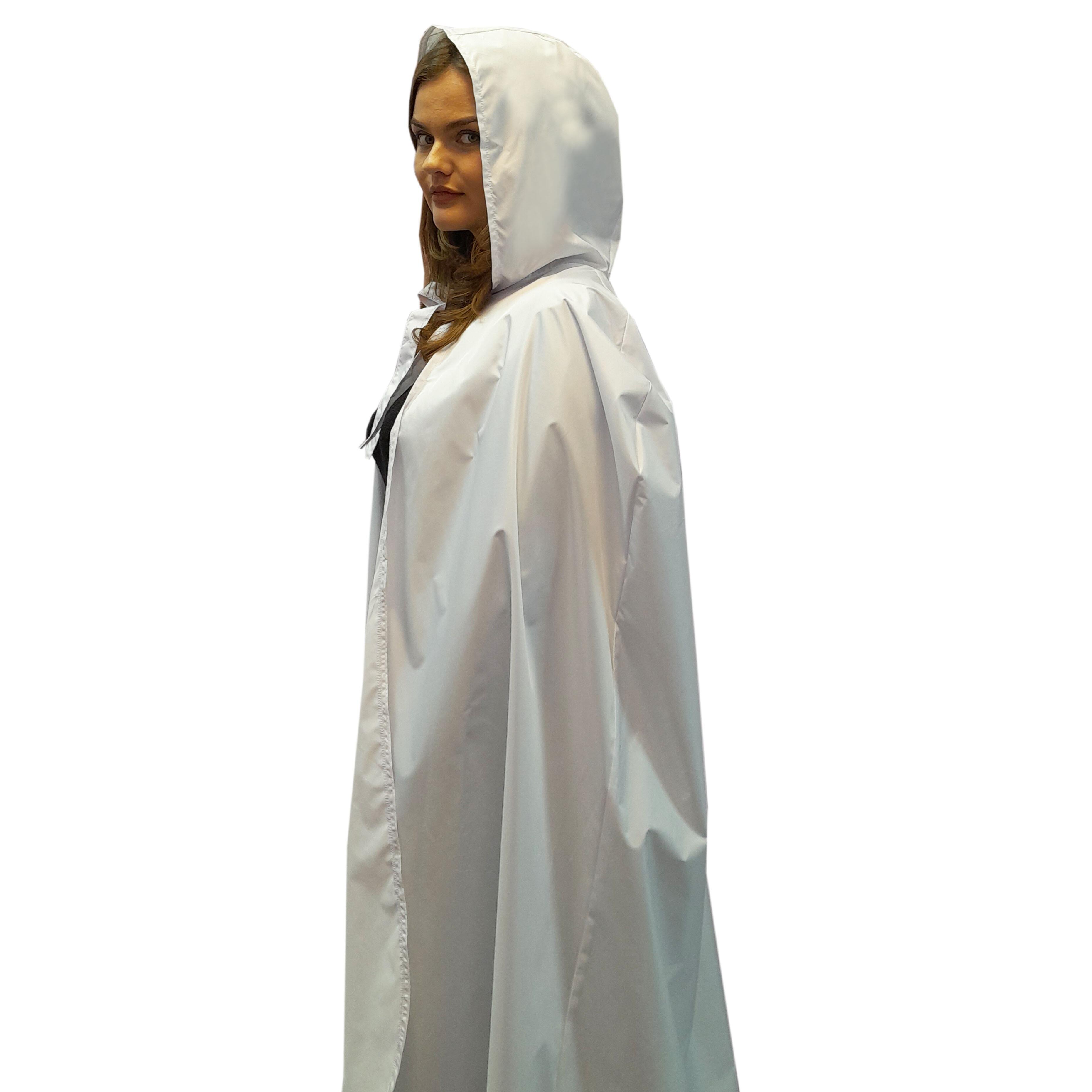 Nibano Hooded Hairdressing Show Gown White