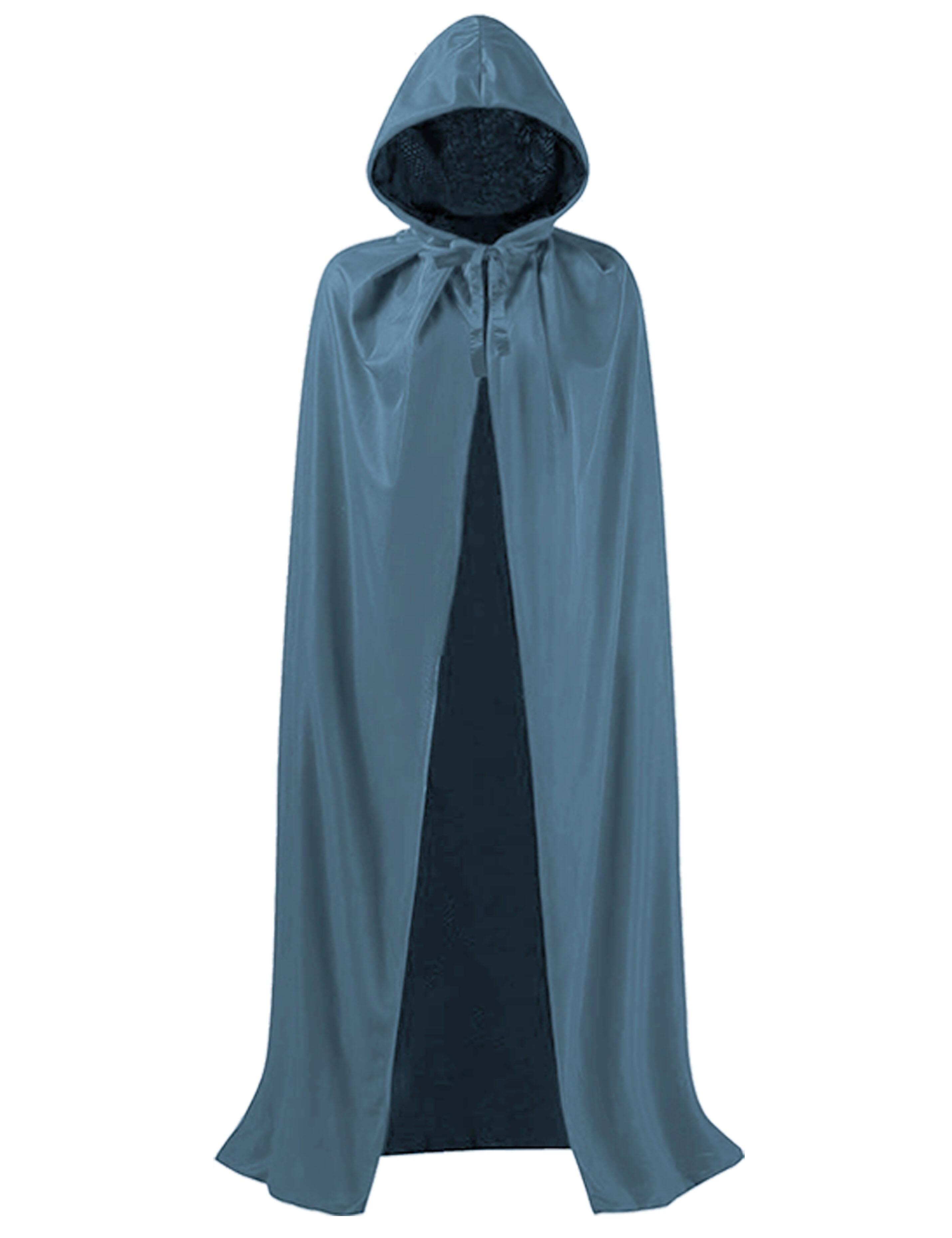Custom Hooded Hairdressing Show Gown  Steel Blue