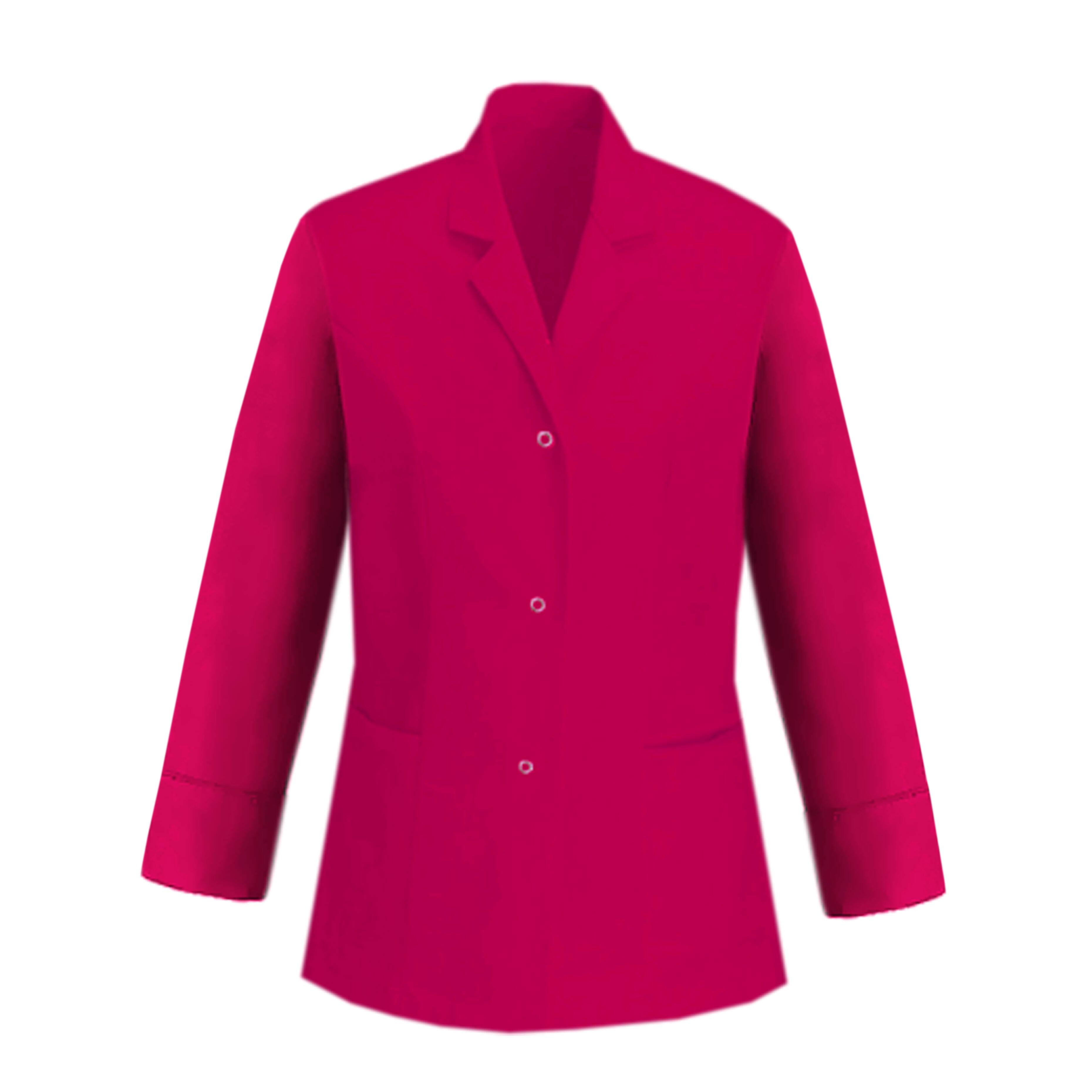 Ladies Healthcare Tunic Long Sleeve Hot Pink