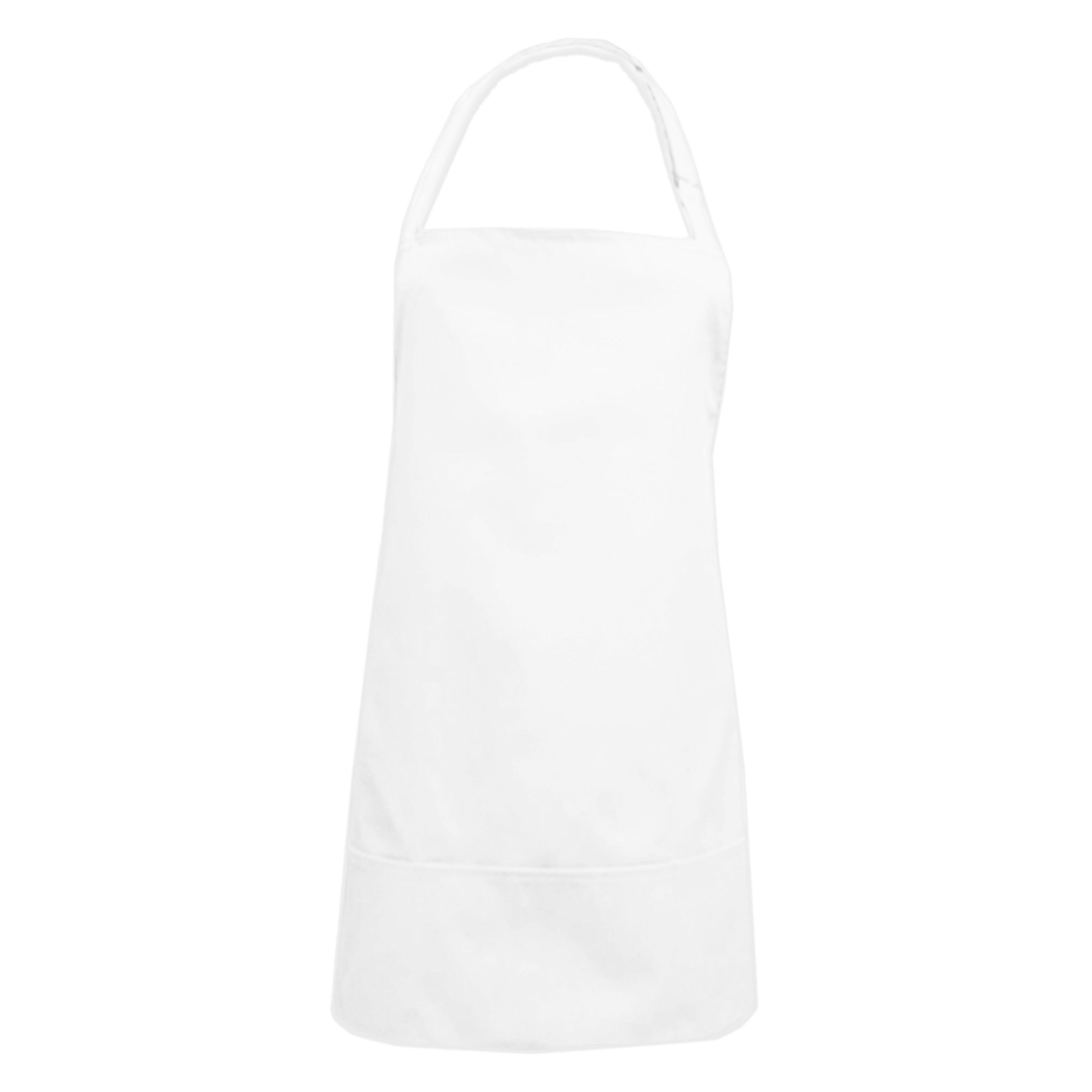 Personalised short waterproof hairdressing apron White