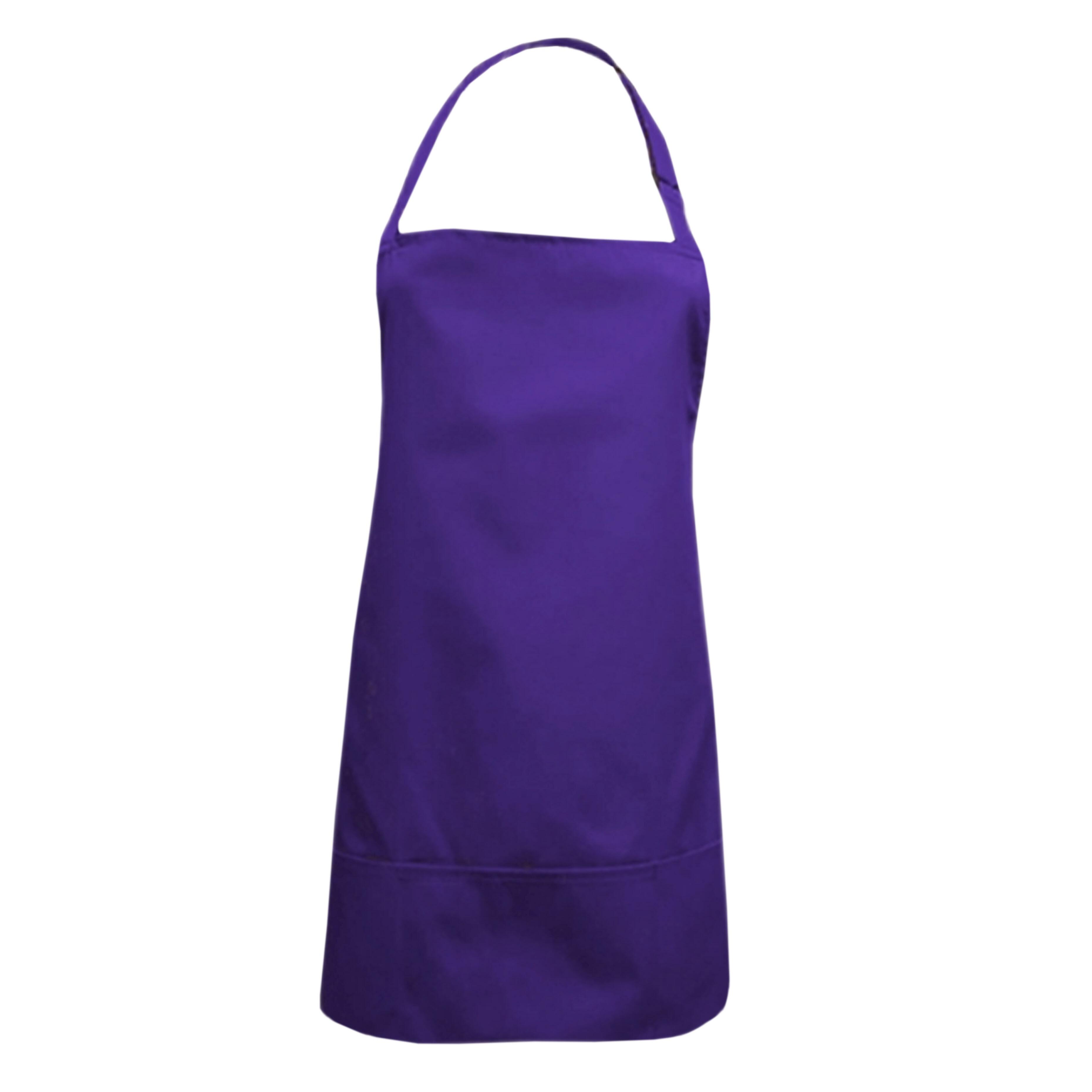 Nibano short waterproof hair cutting apron purple