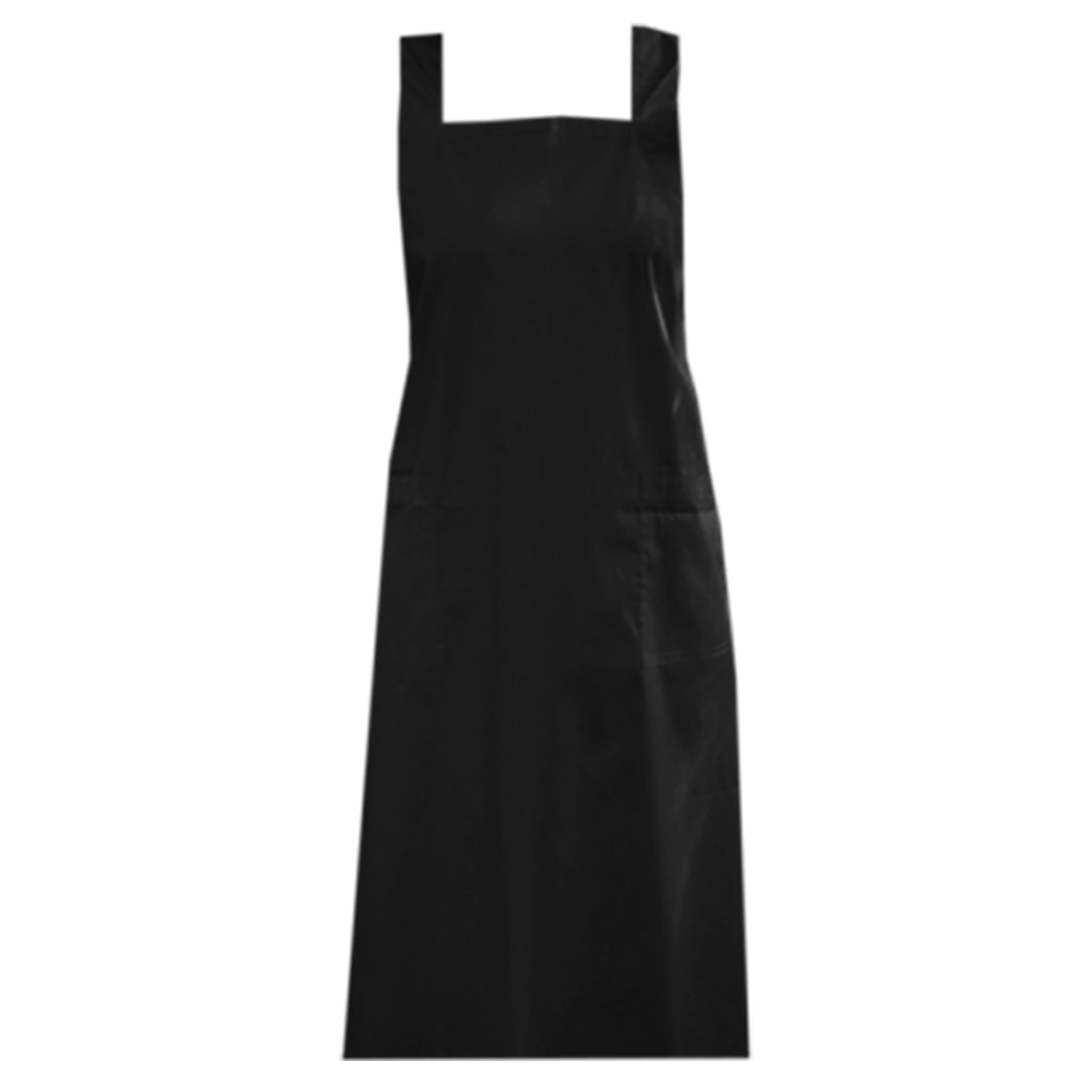 Personalised Cross Back Apron Pockets Black