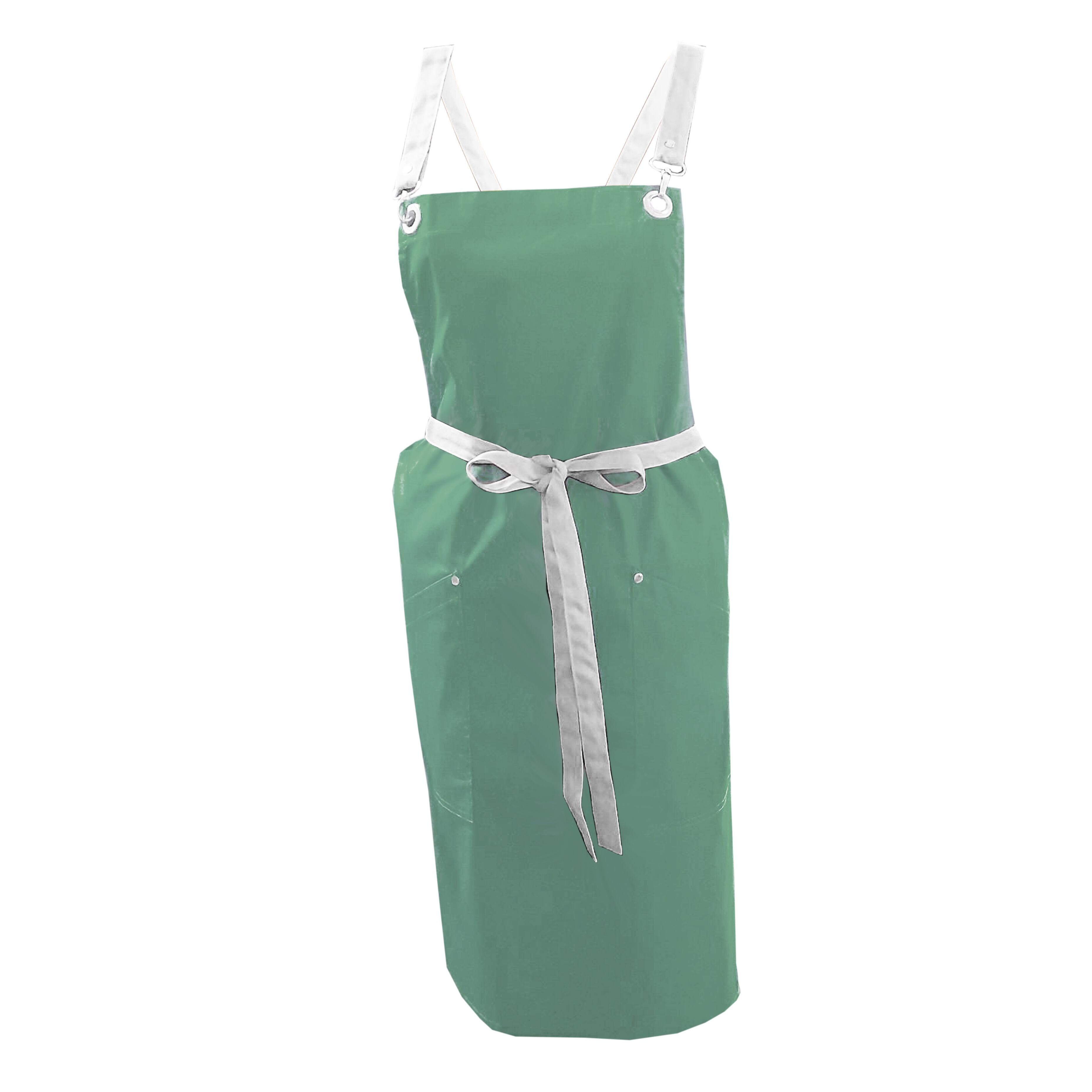 Custom Apron with Crossover Ties Olive