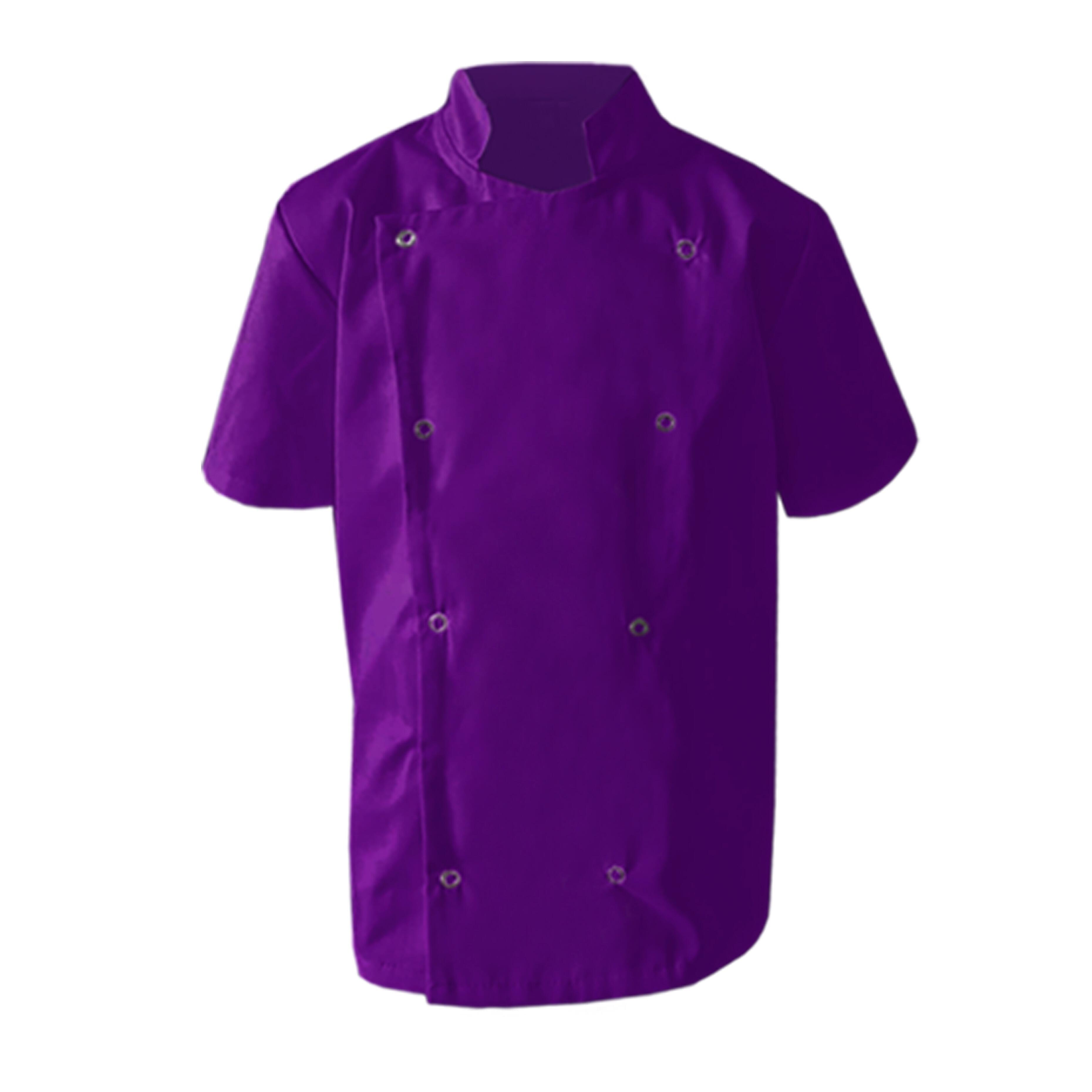 Purple Kids Chef's Jacket with name