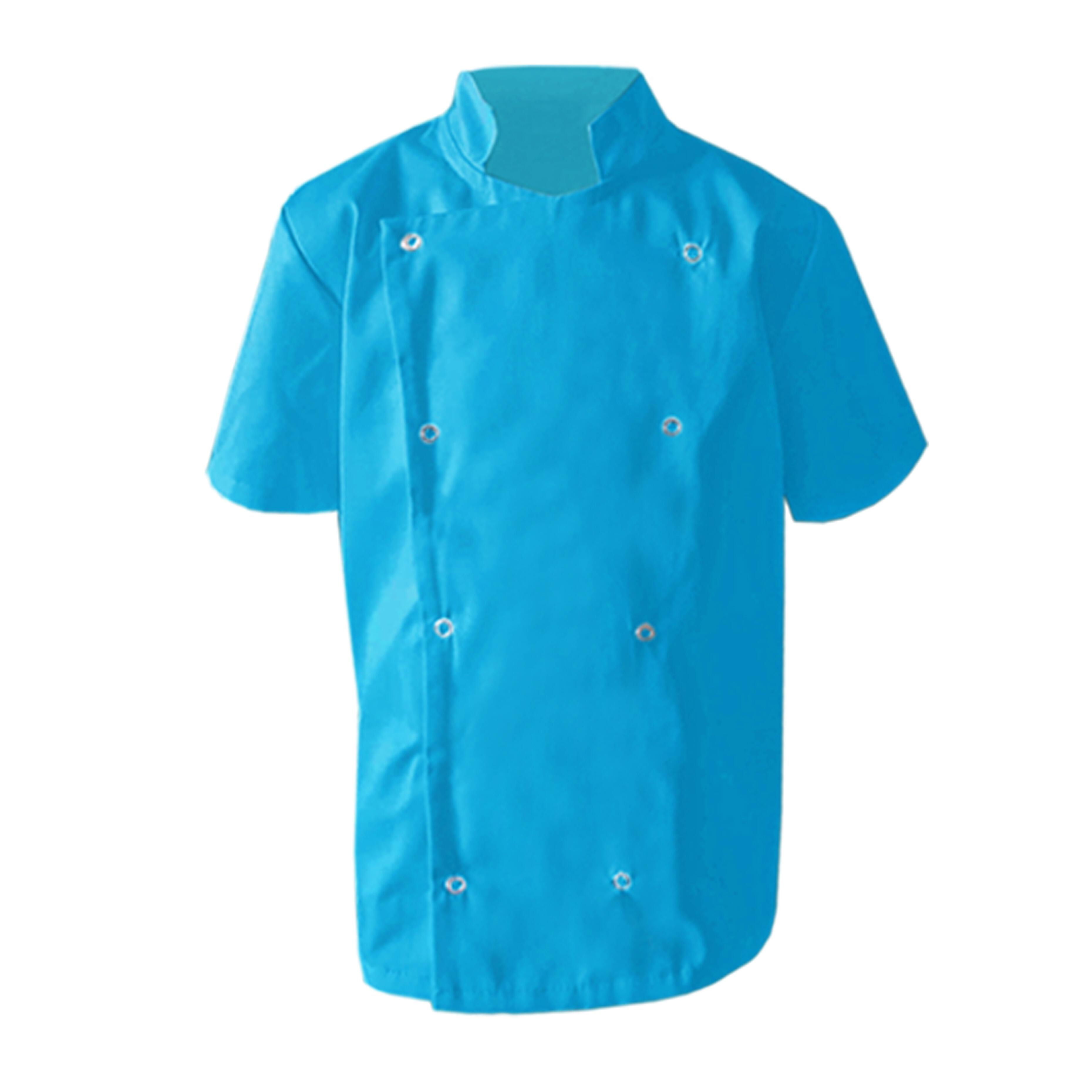 Turquoise Kids Chef's Jacket with name