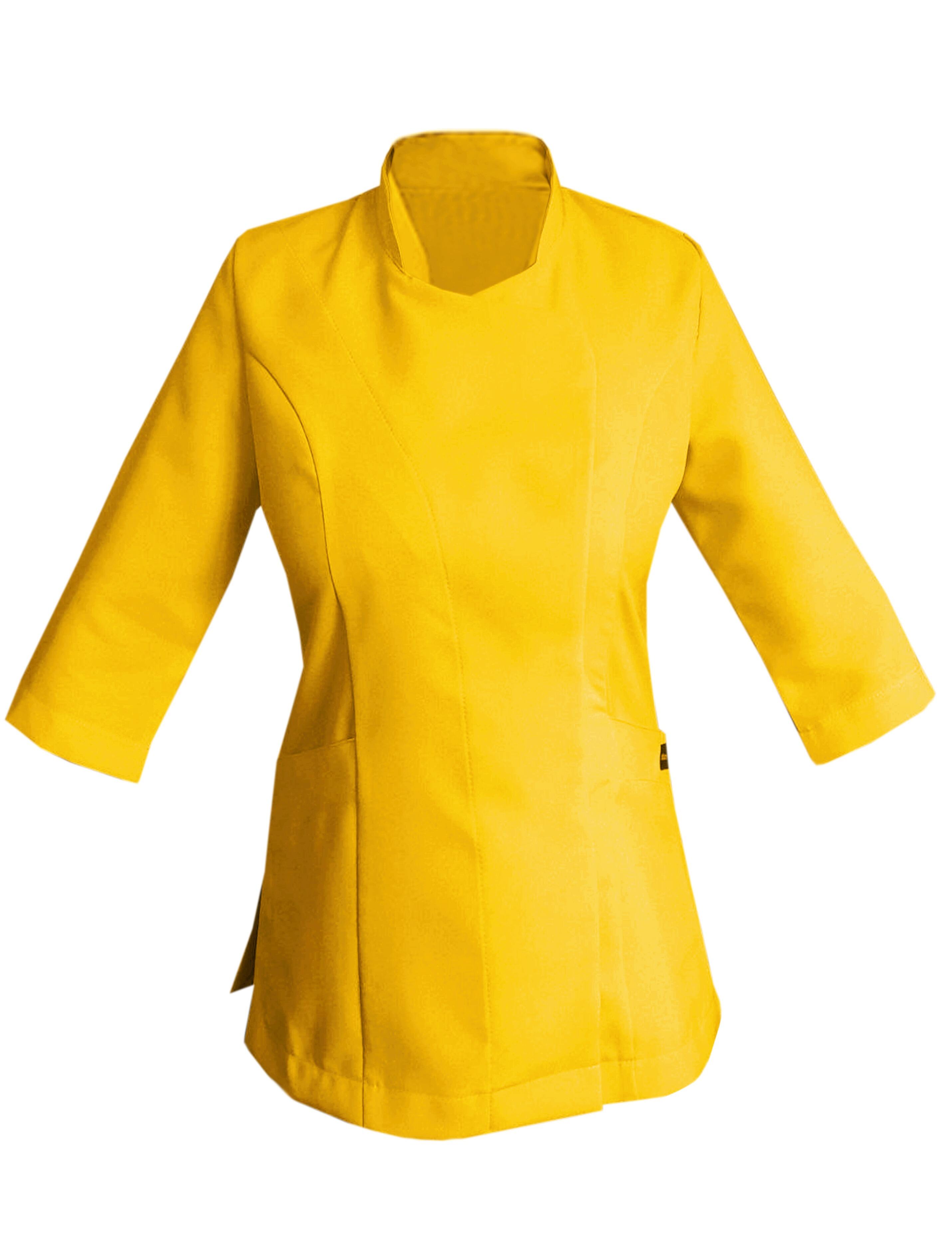 Custom Ladies Quarter Sleeve Beauty Tunic Yellow
