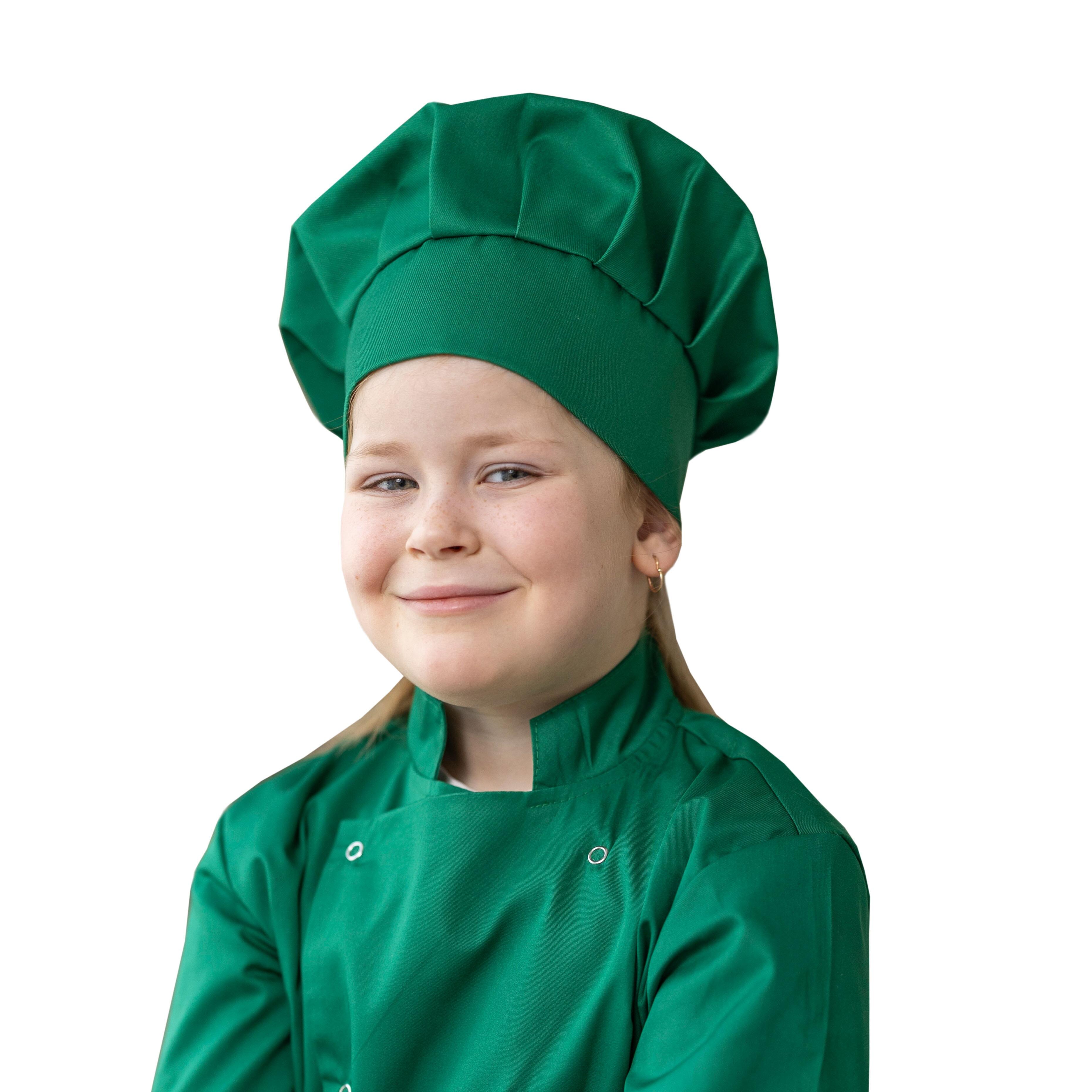 Personalised Kids Chef Hat Kelly Green