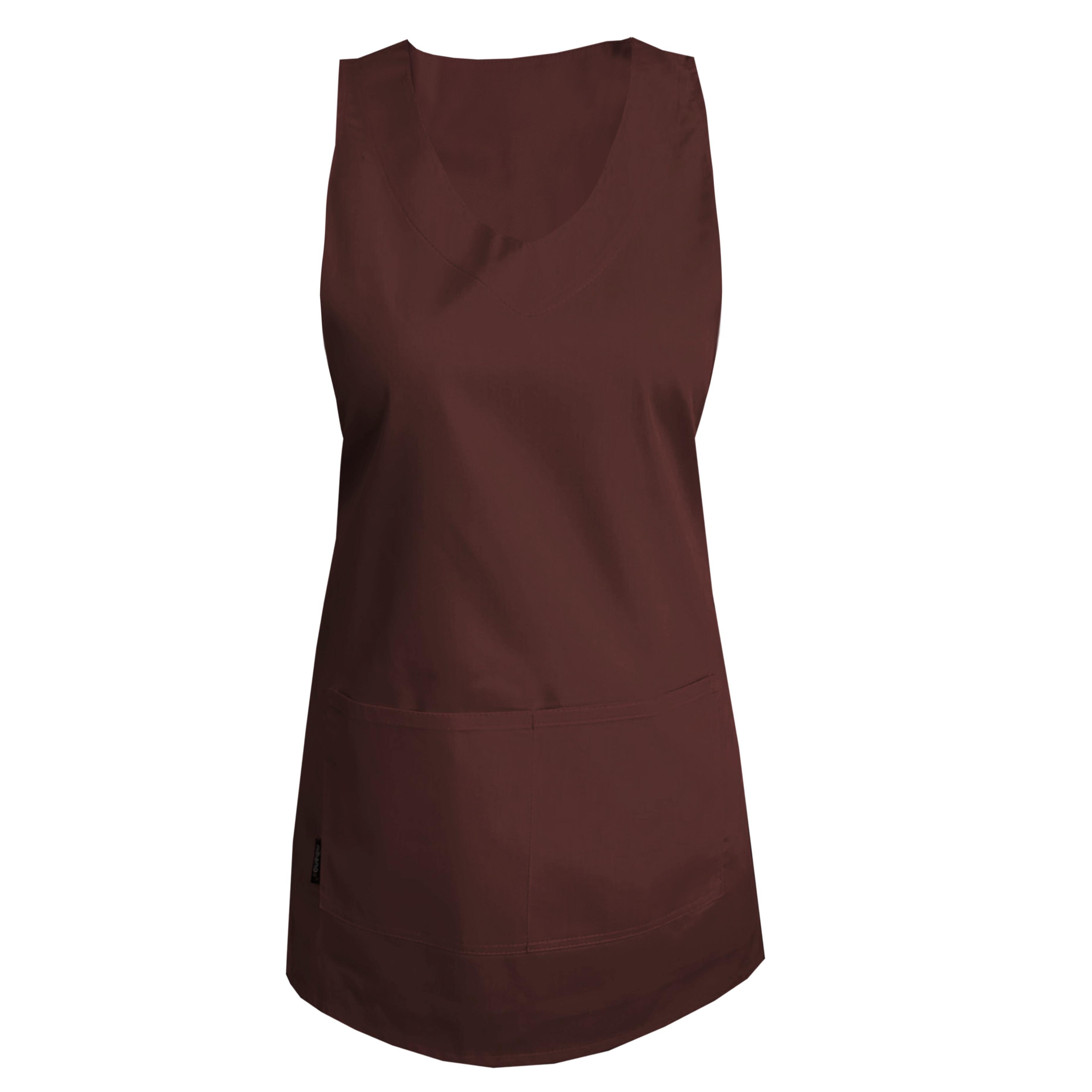 Custom Wrap Around Apron Brown