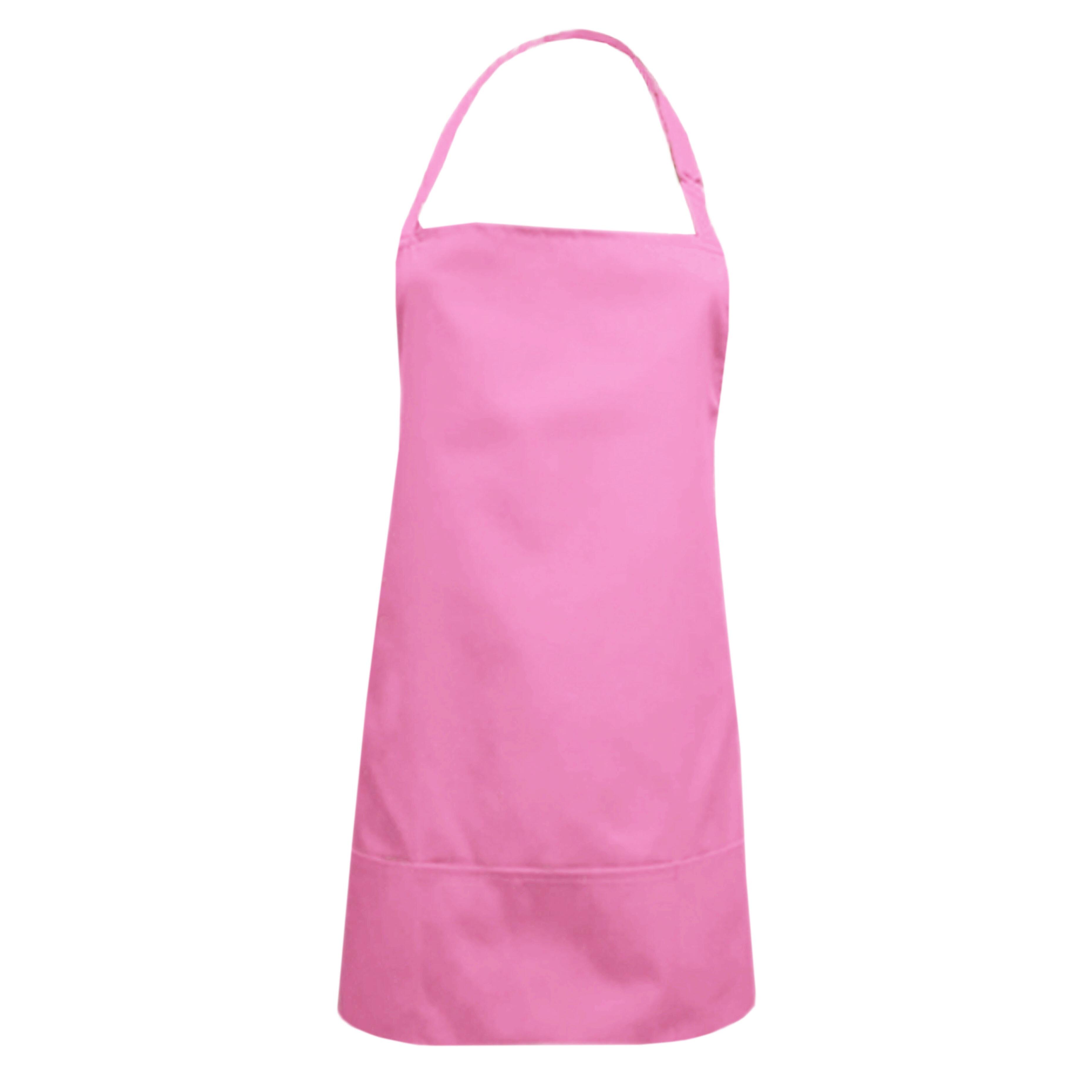 Nibano short hair cutting apron pink barbie