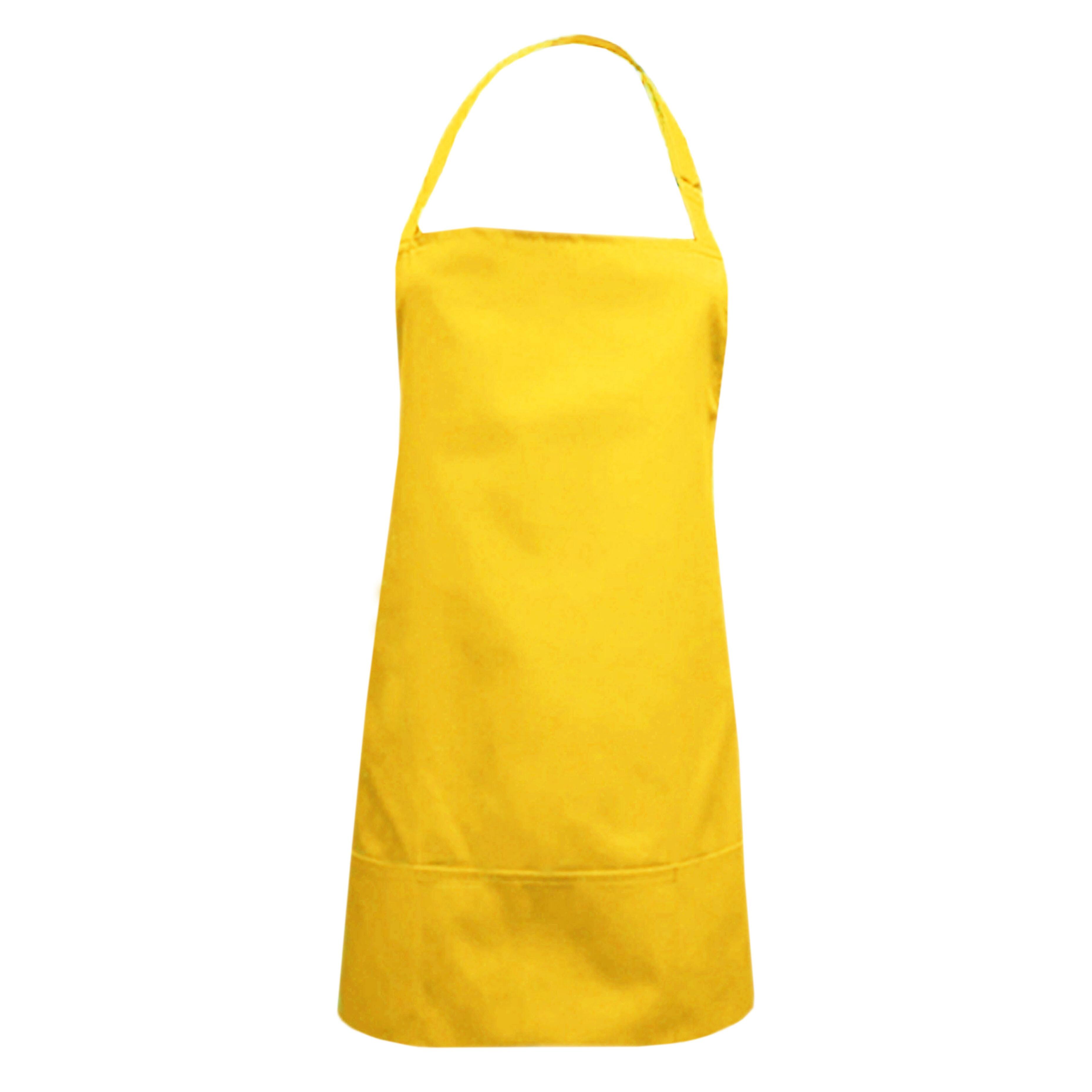 Short Waterproof  Apron Yellow with logo