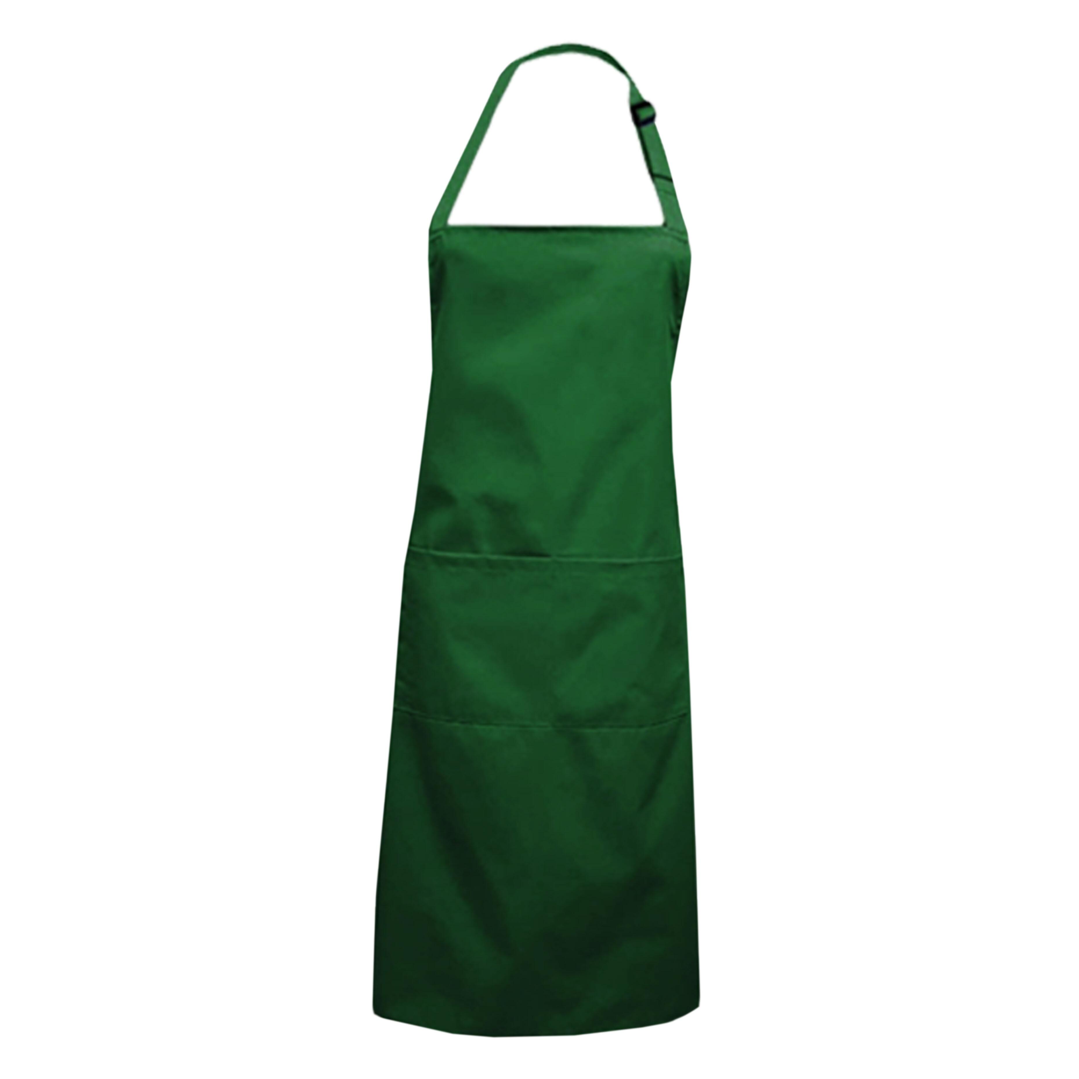 Plus Size Bib Apron Pockets Kelly Green for the cook
