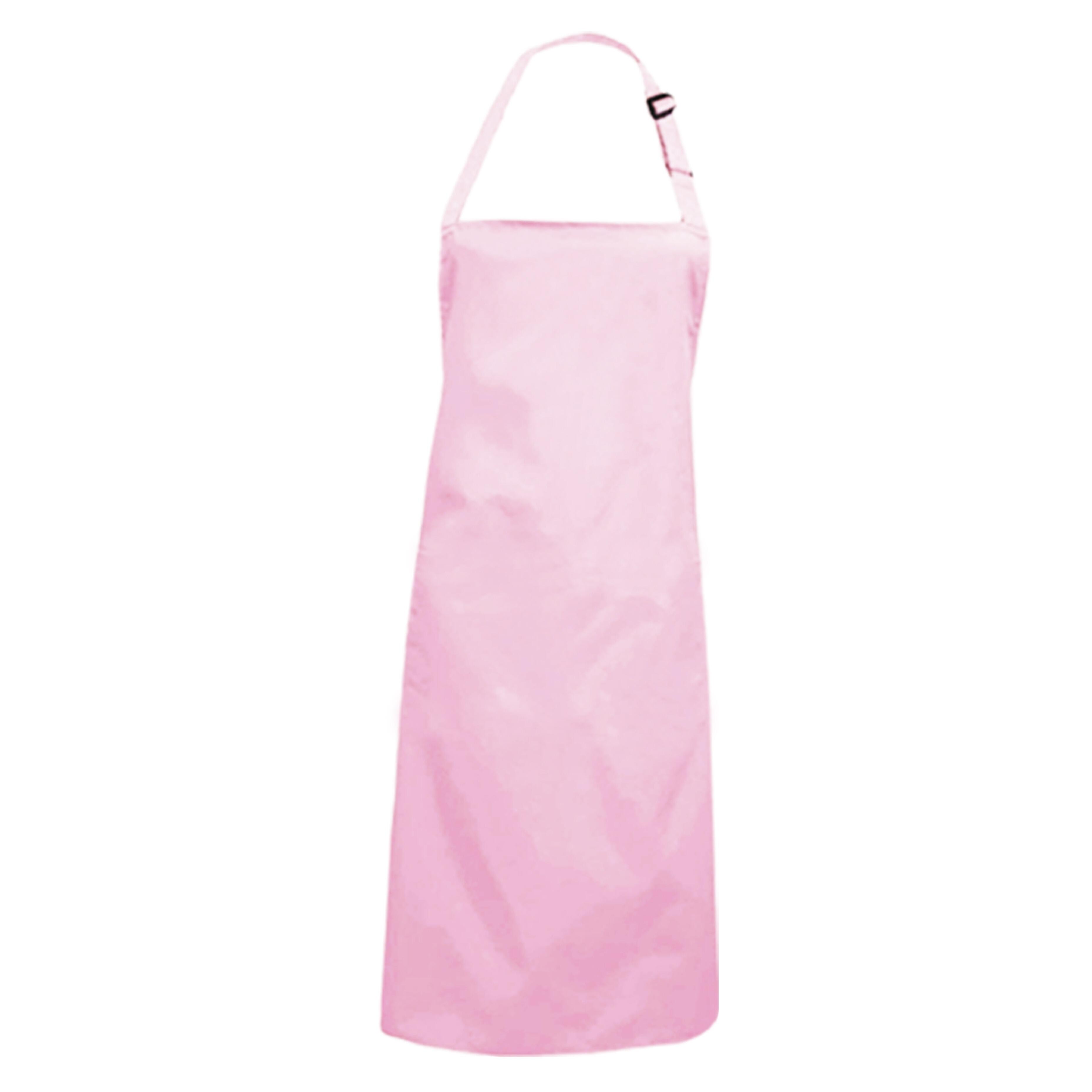 Custom Bib Apron Without Pockets Pink